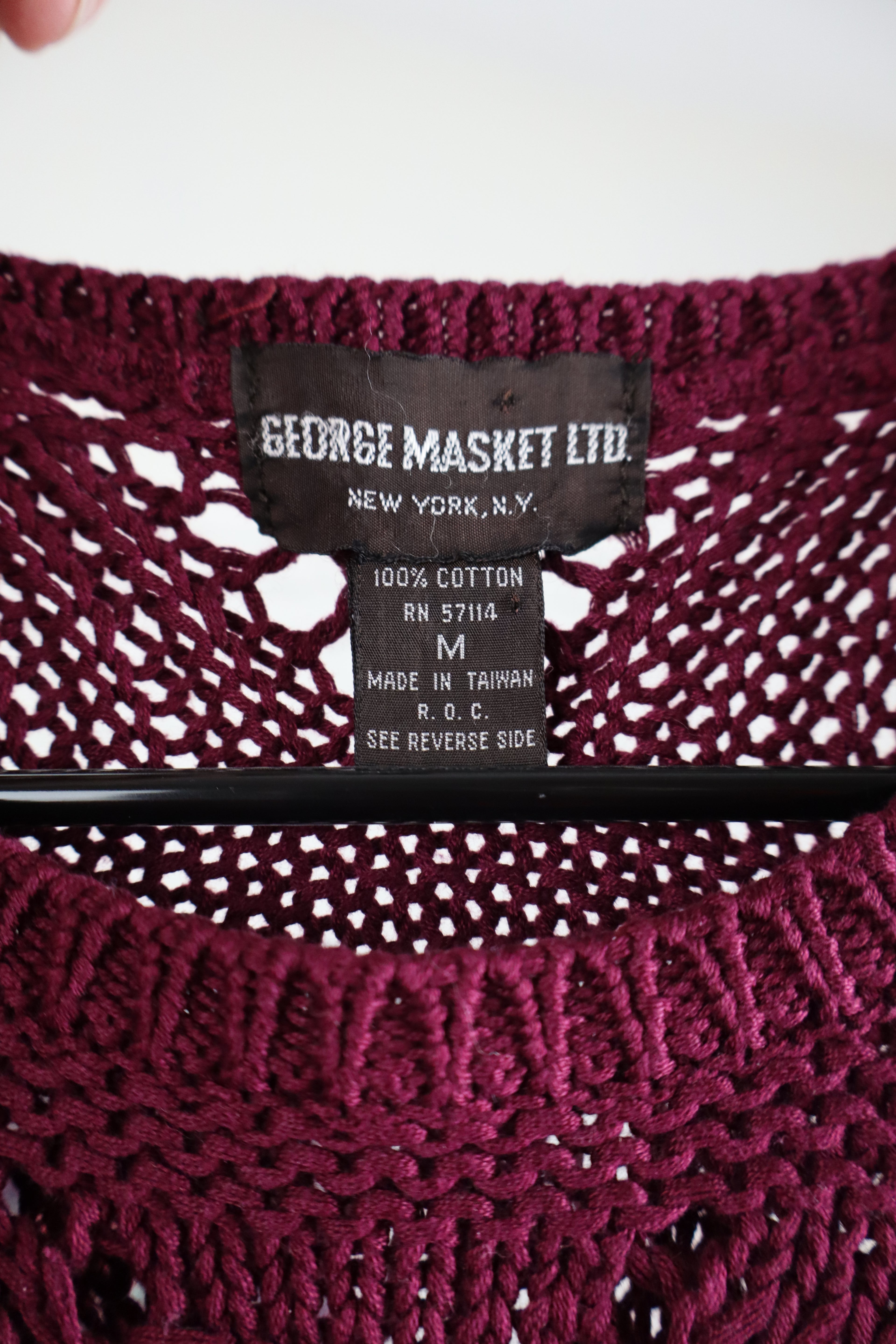 Vintage Crochet Knit Top