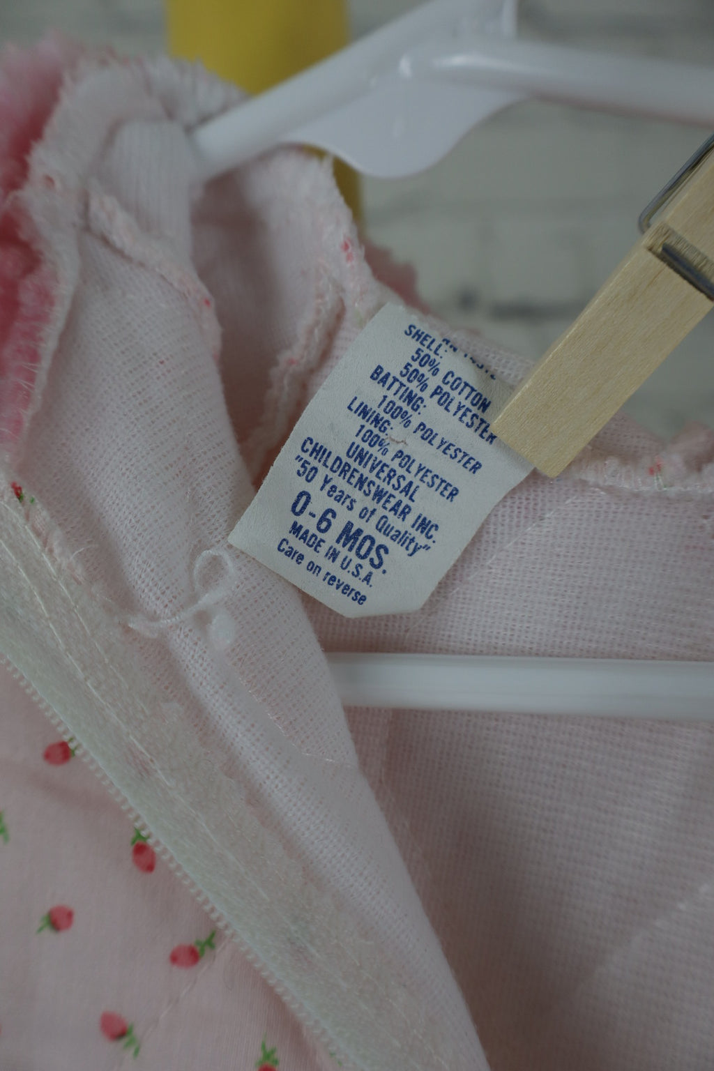 Vintage Quilted Baby Snowsuit (0–6 Months)