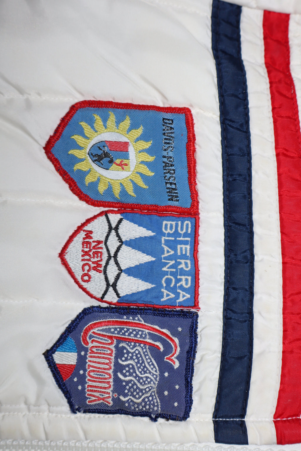 Vintage 60/70s Alpine Stripe Ski Jacket w/ Patches