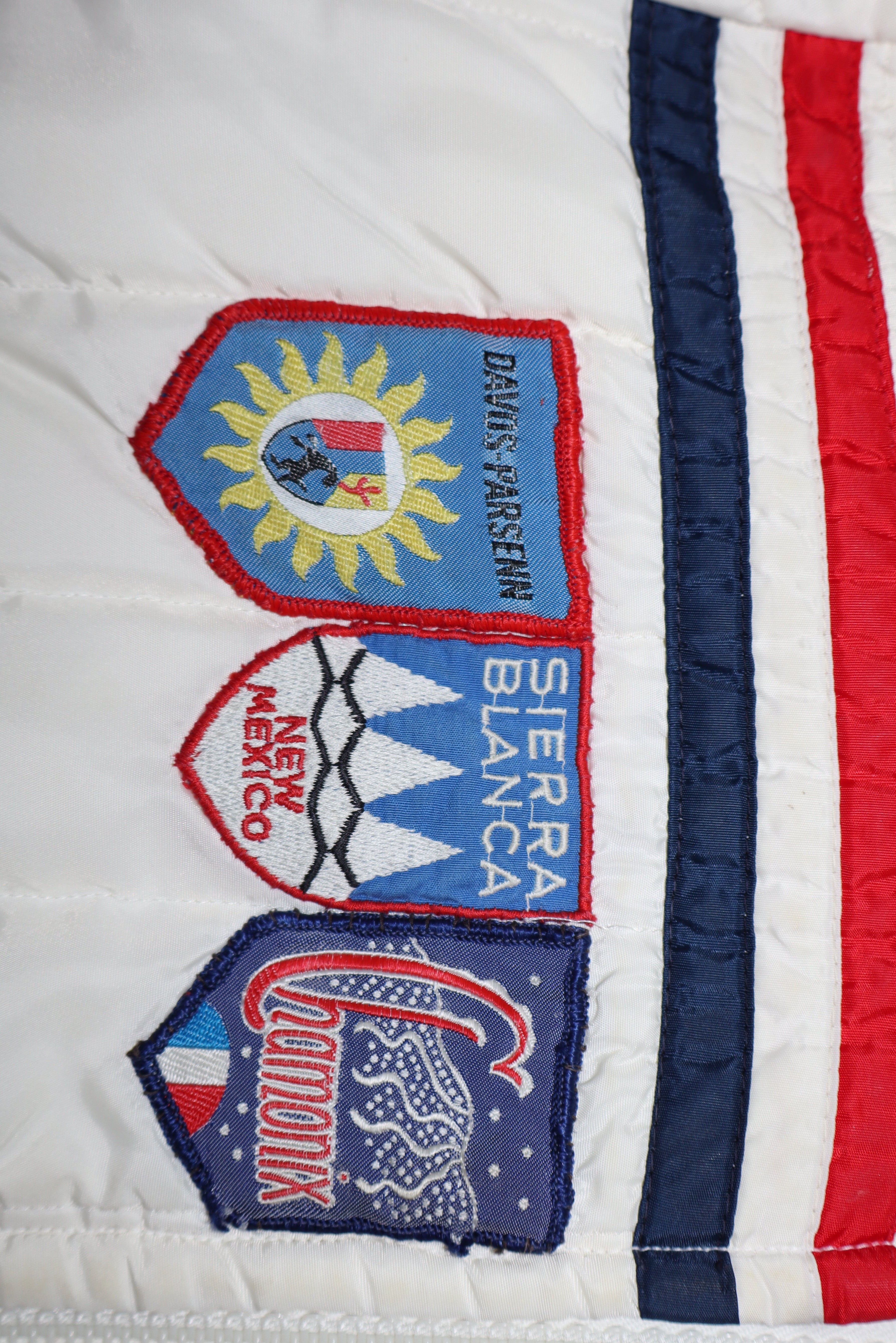 Vintage 60/70s Alpine Stripe Ski Jacket w/ Patches