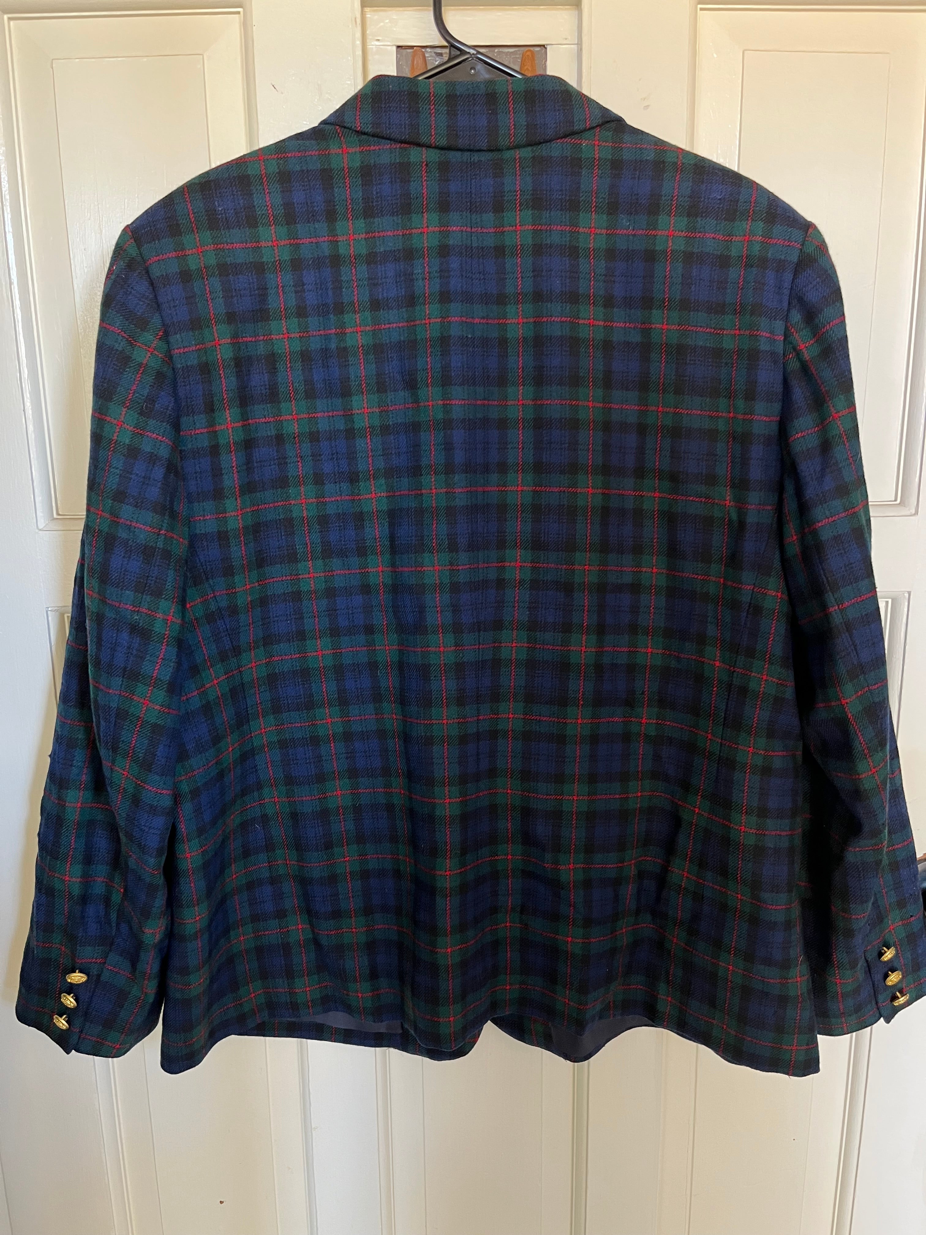 Vintage Pendleton Tartan Wool Blazer - 20W