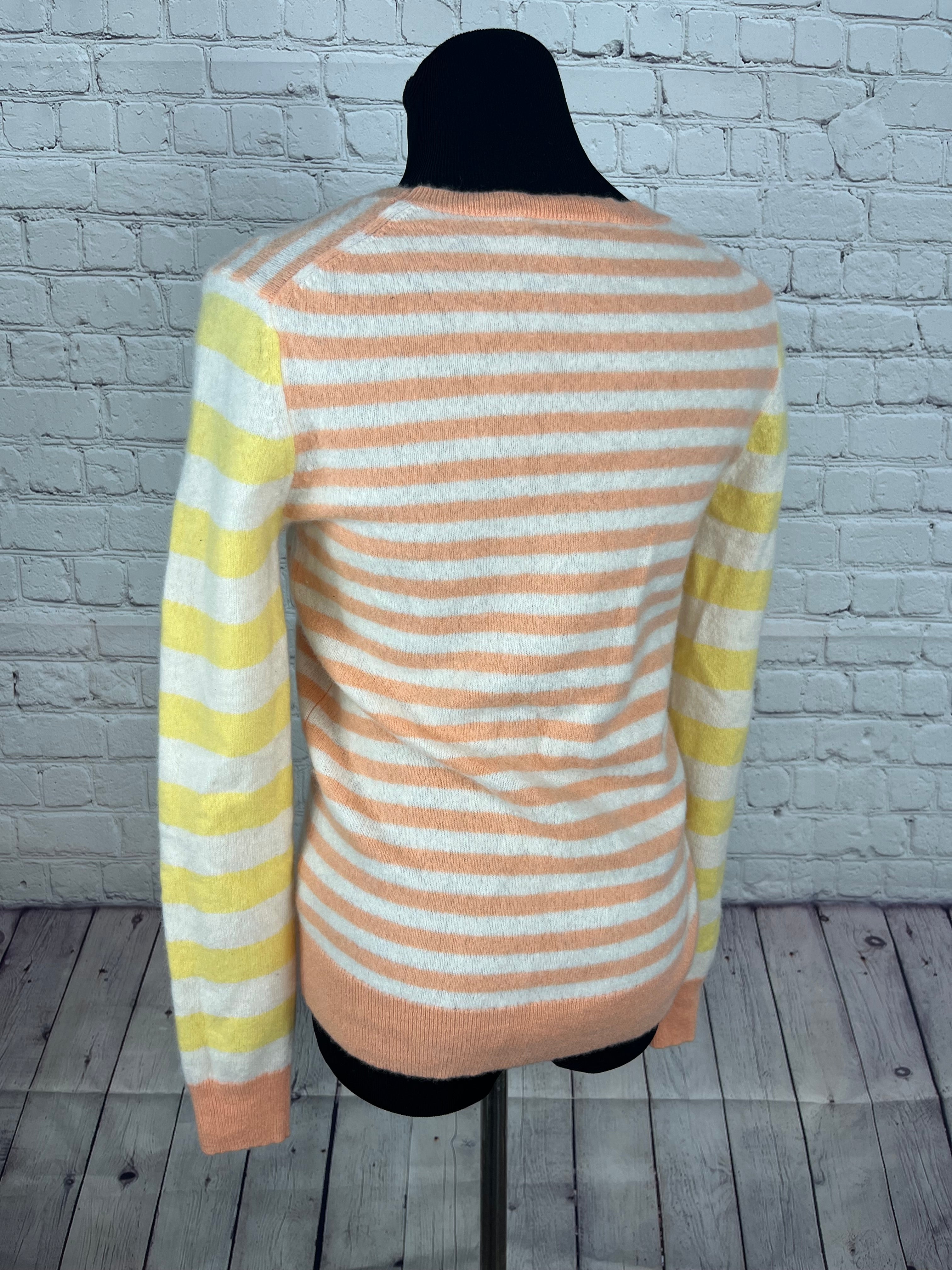 Saks Fifth Avenue Cashmere Stripe Sweater - M