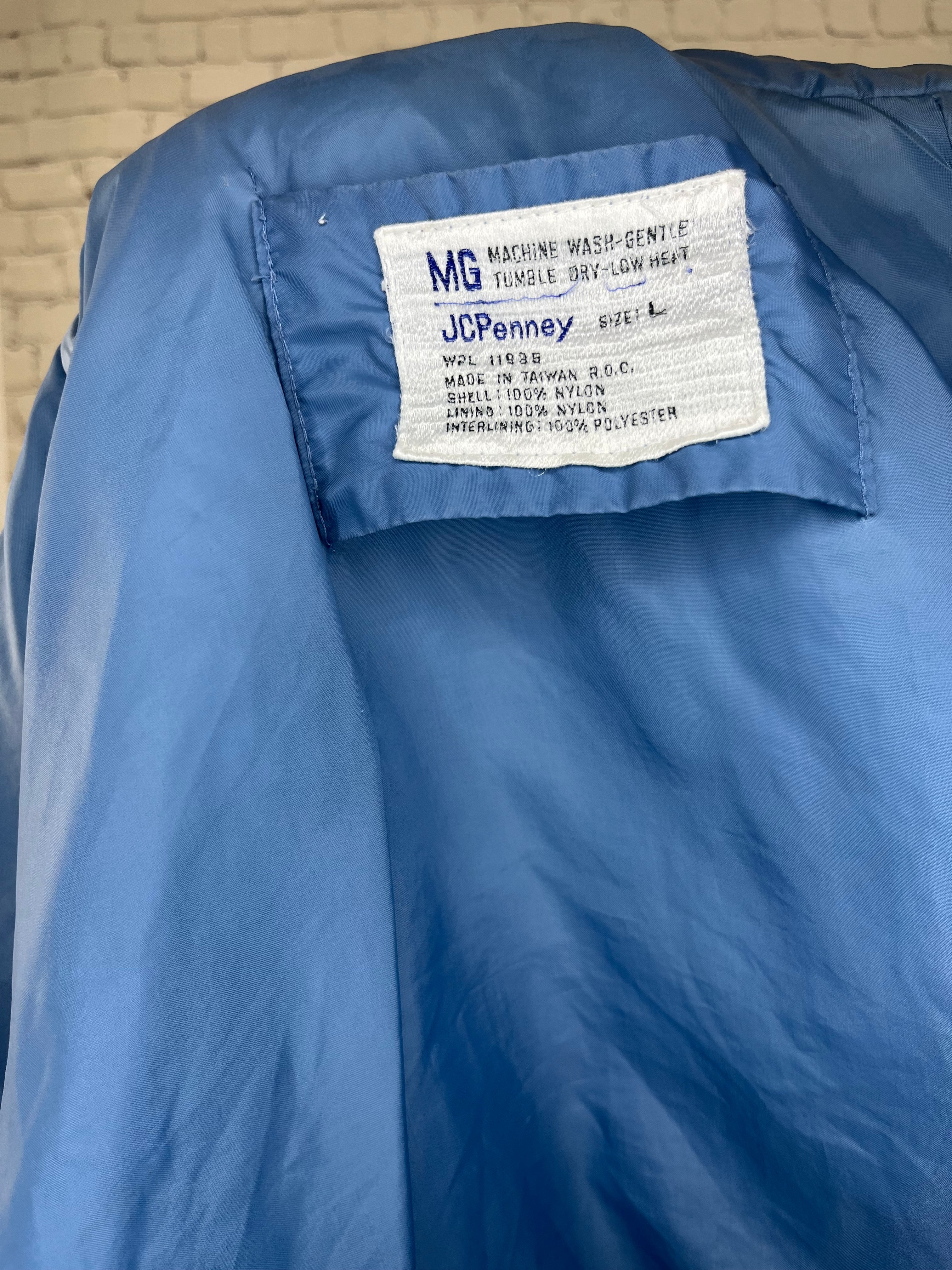 Vintage 1970s JCPenney MG Ski Jacket – Powder Blue (Size L)