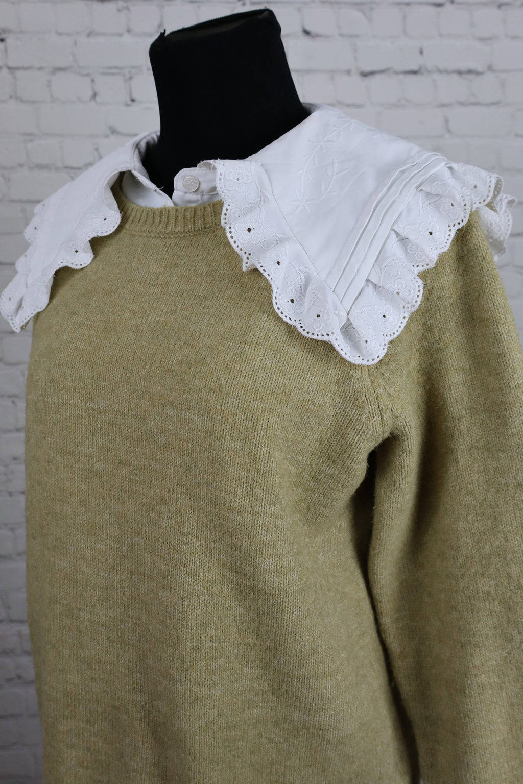 Next Knit Sweater with Eyelet Collar