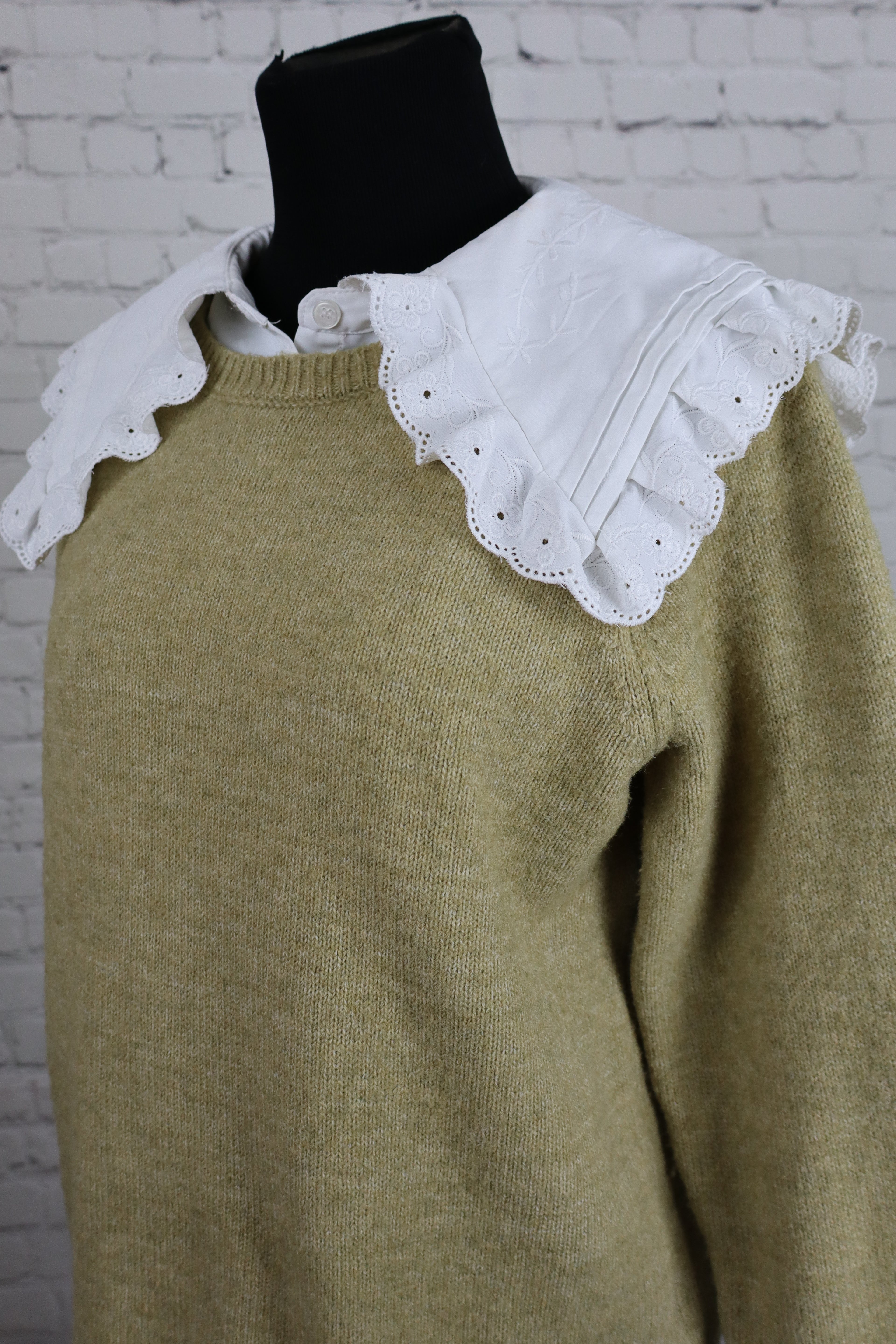 Next Knit Sweater with Eyelet Collar