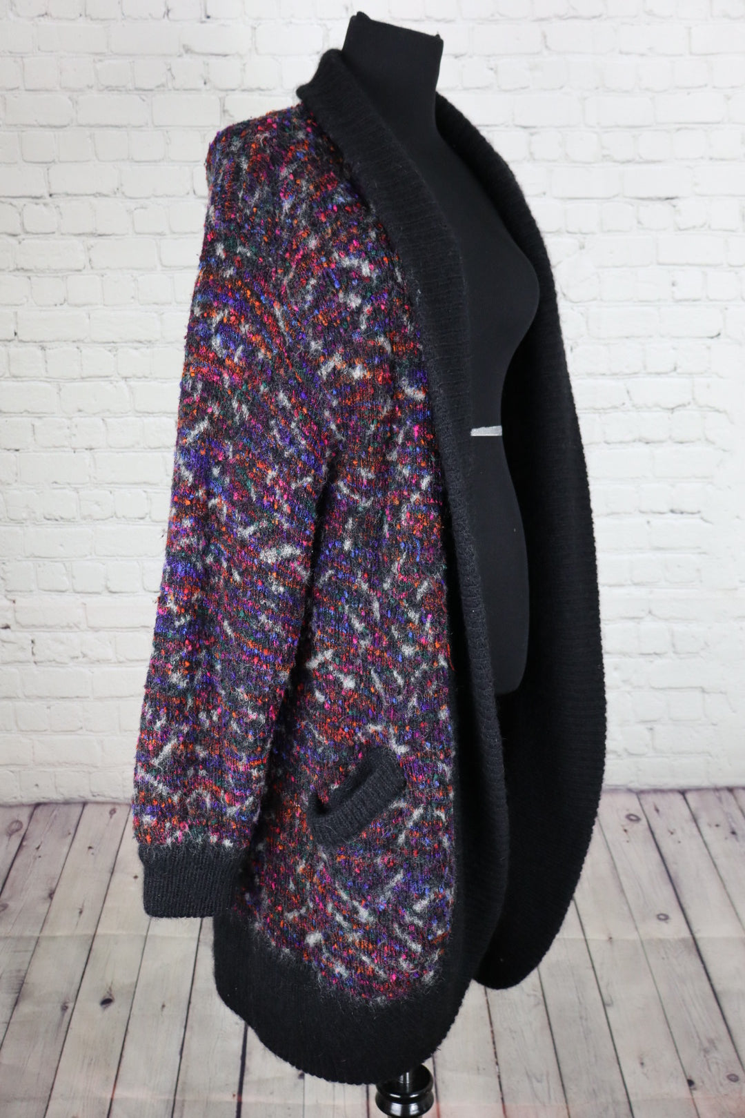 Vintage Oversized Shawl Collar Cardigan