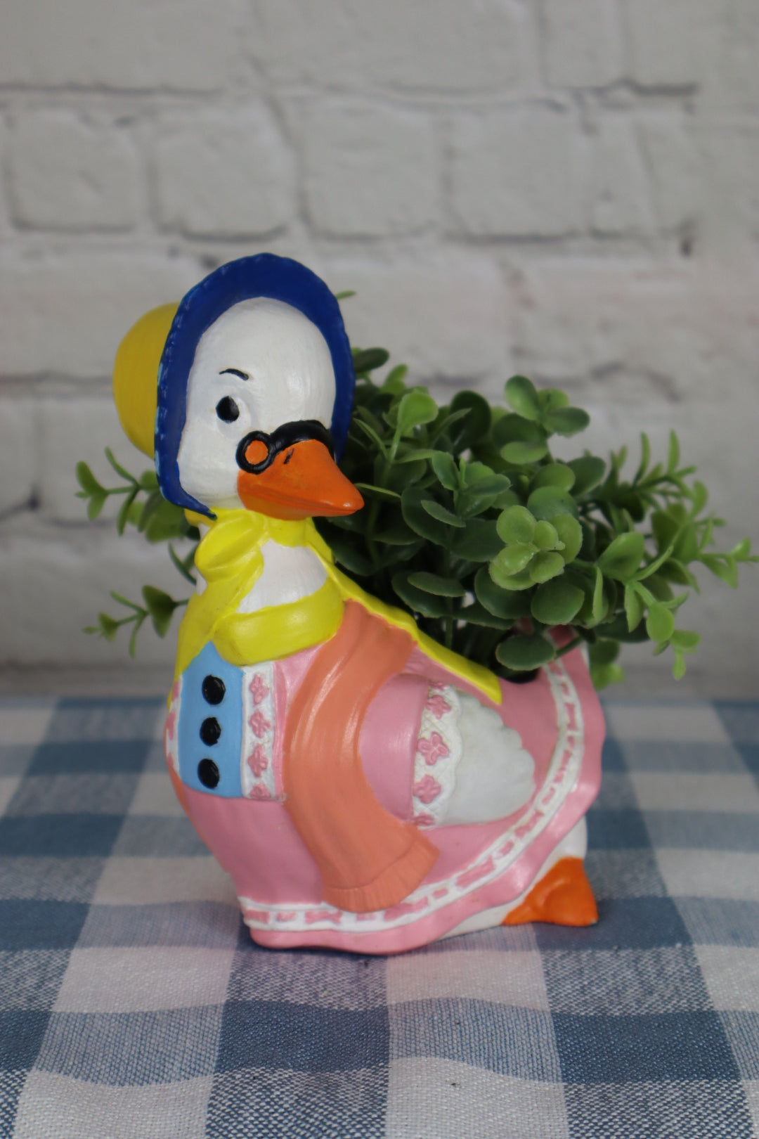 1984 Kitschy Ceramic Mother Goose Planter