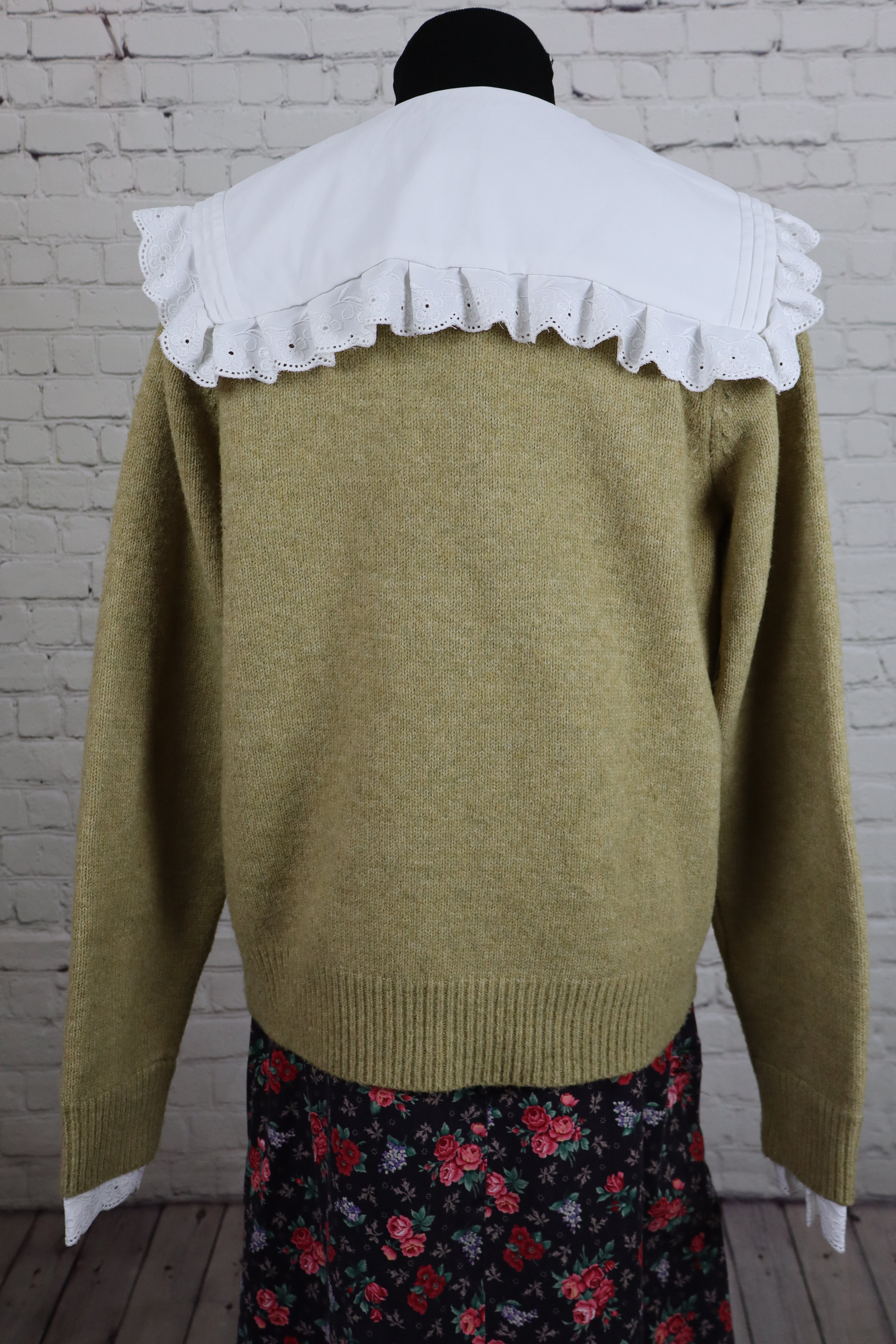 Next Knit Sweater with Eyelet Collar