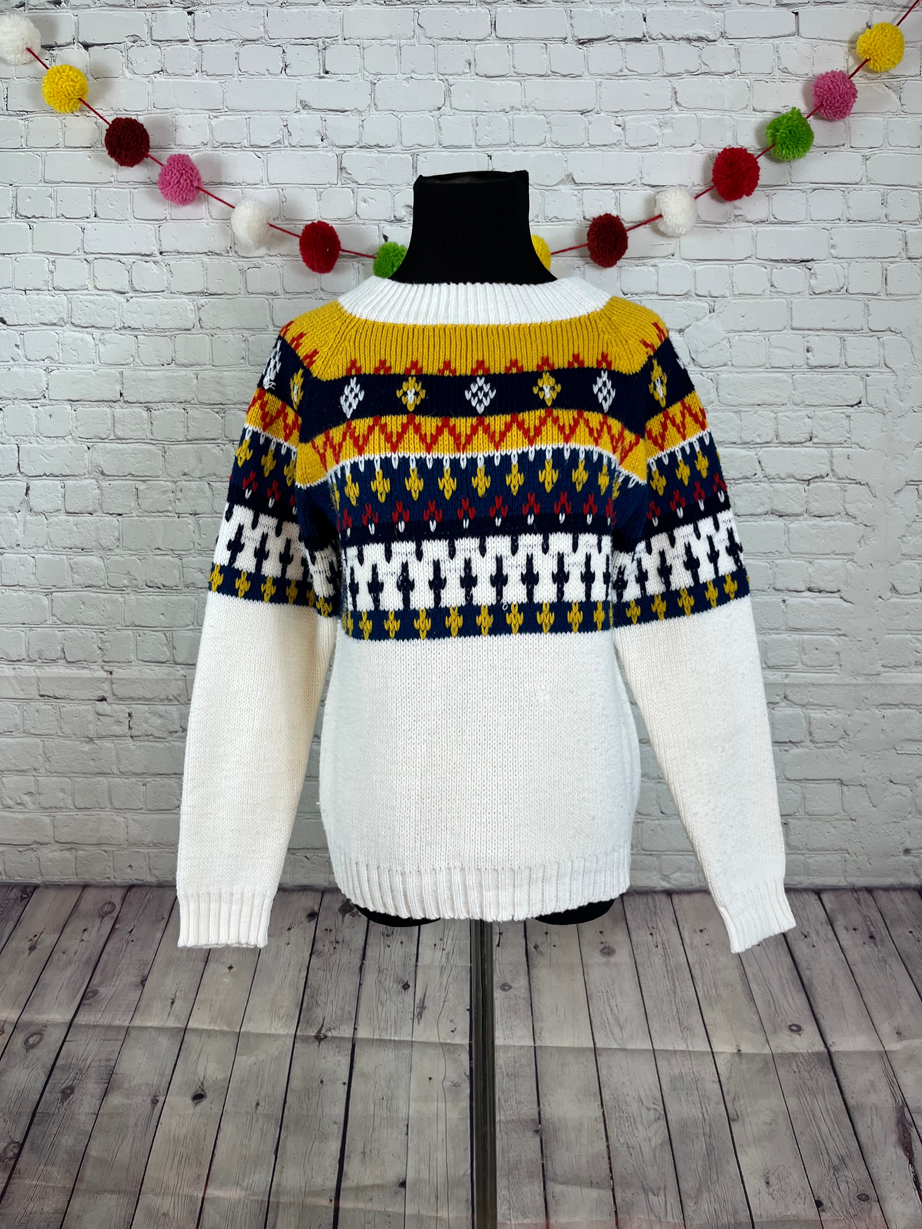 Vintage Pennell Sportswear Nordic Fair Isle Sweater - L