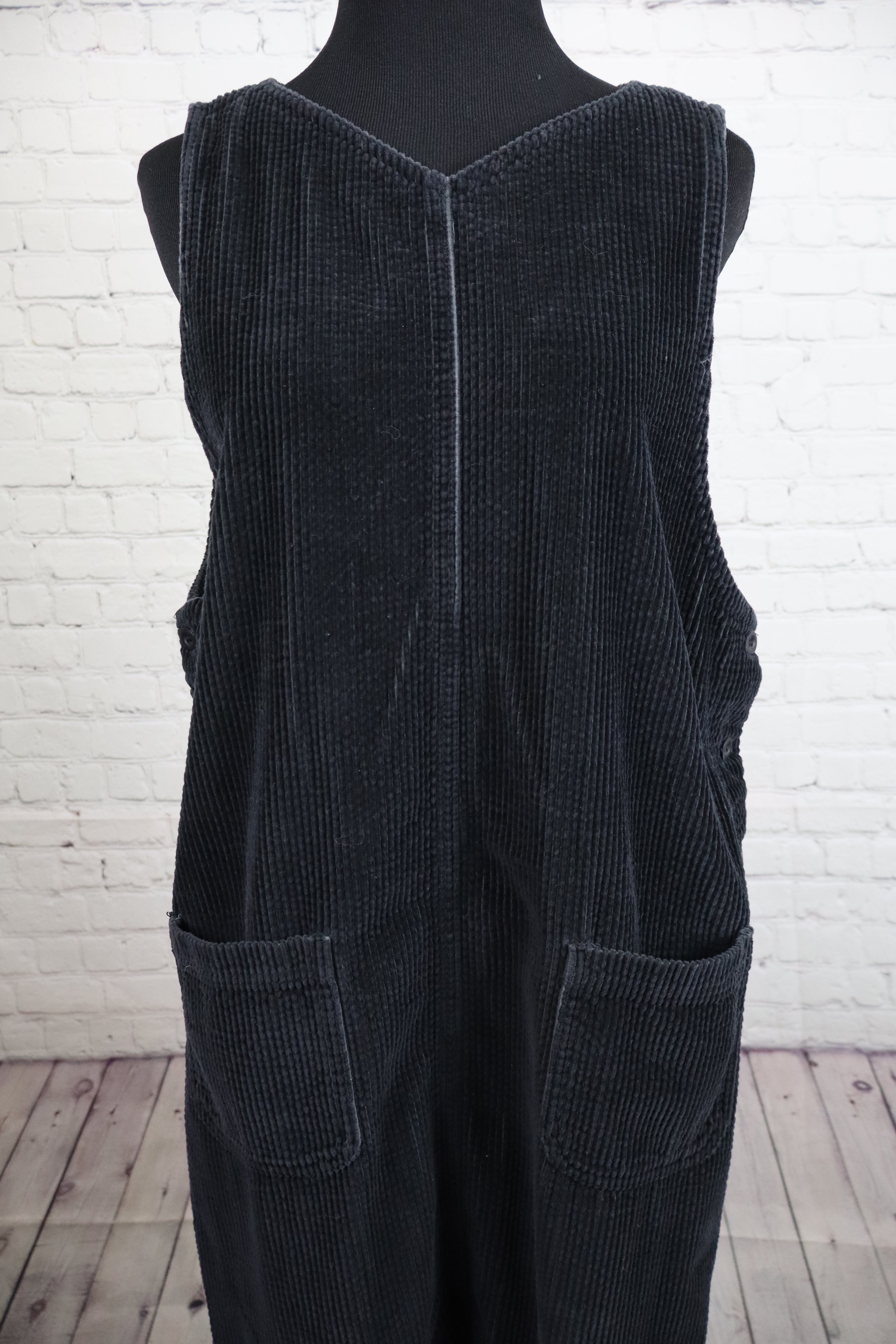 90’s Corduroy Jumper Dress -L