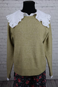 Next Knit Sweater with Eyelet Collar