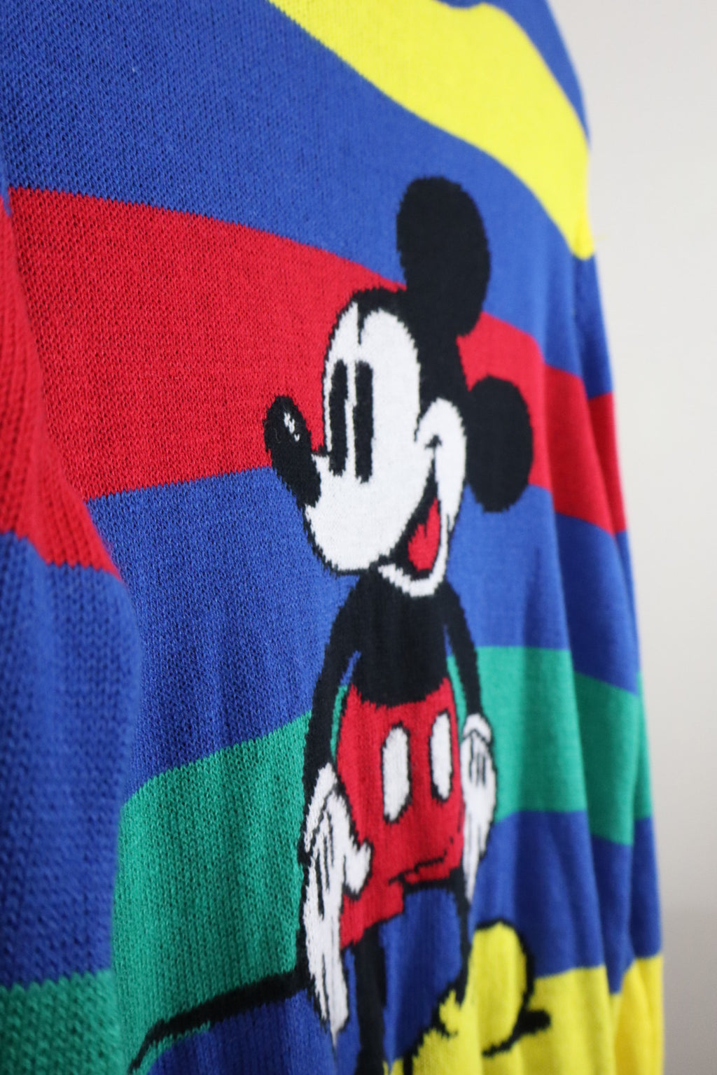 Disney 100 Mickey Mouse Striped Sweater - Youth Large