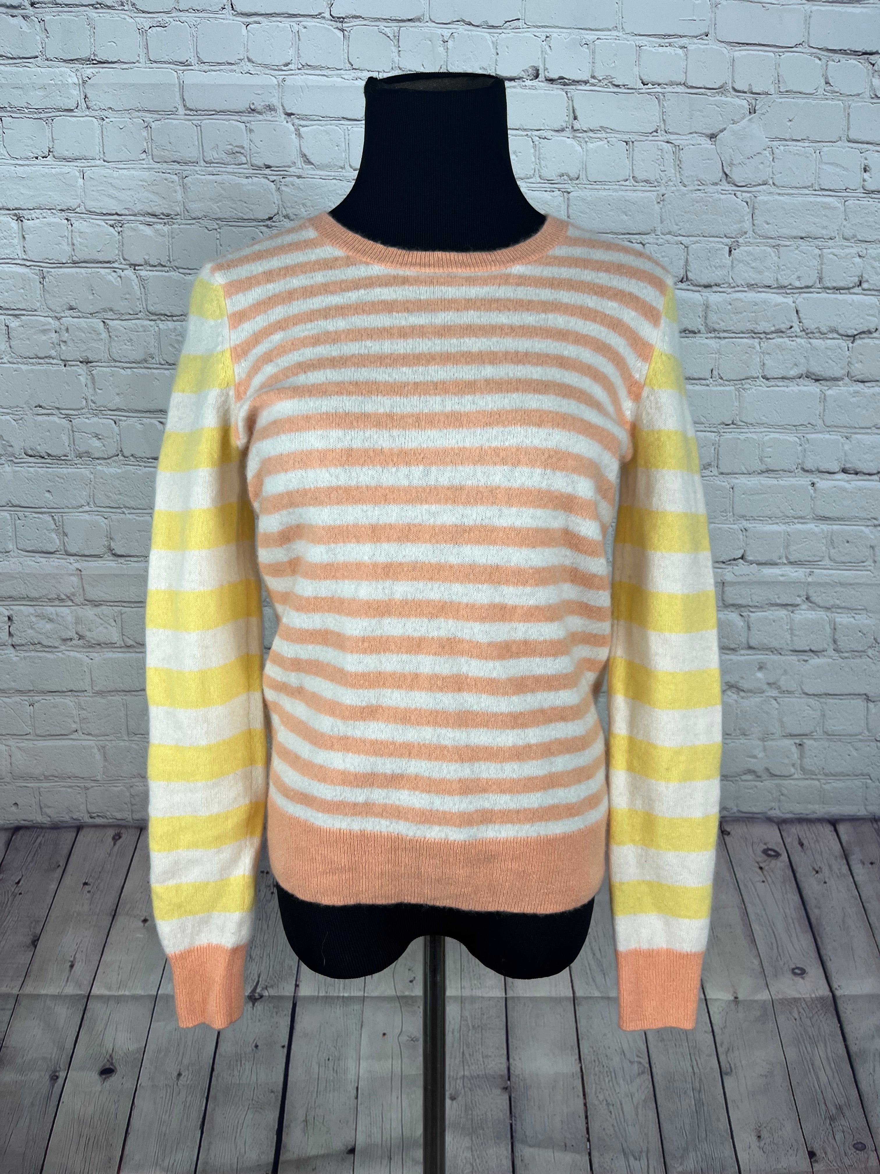 Saks Fifth Avenue Cashmere Stripe Sweater - M