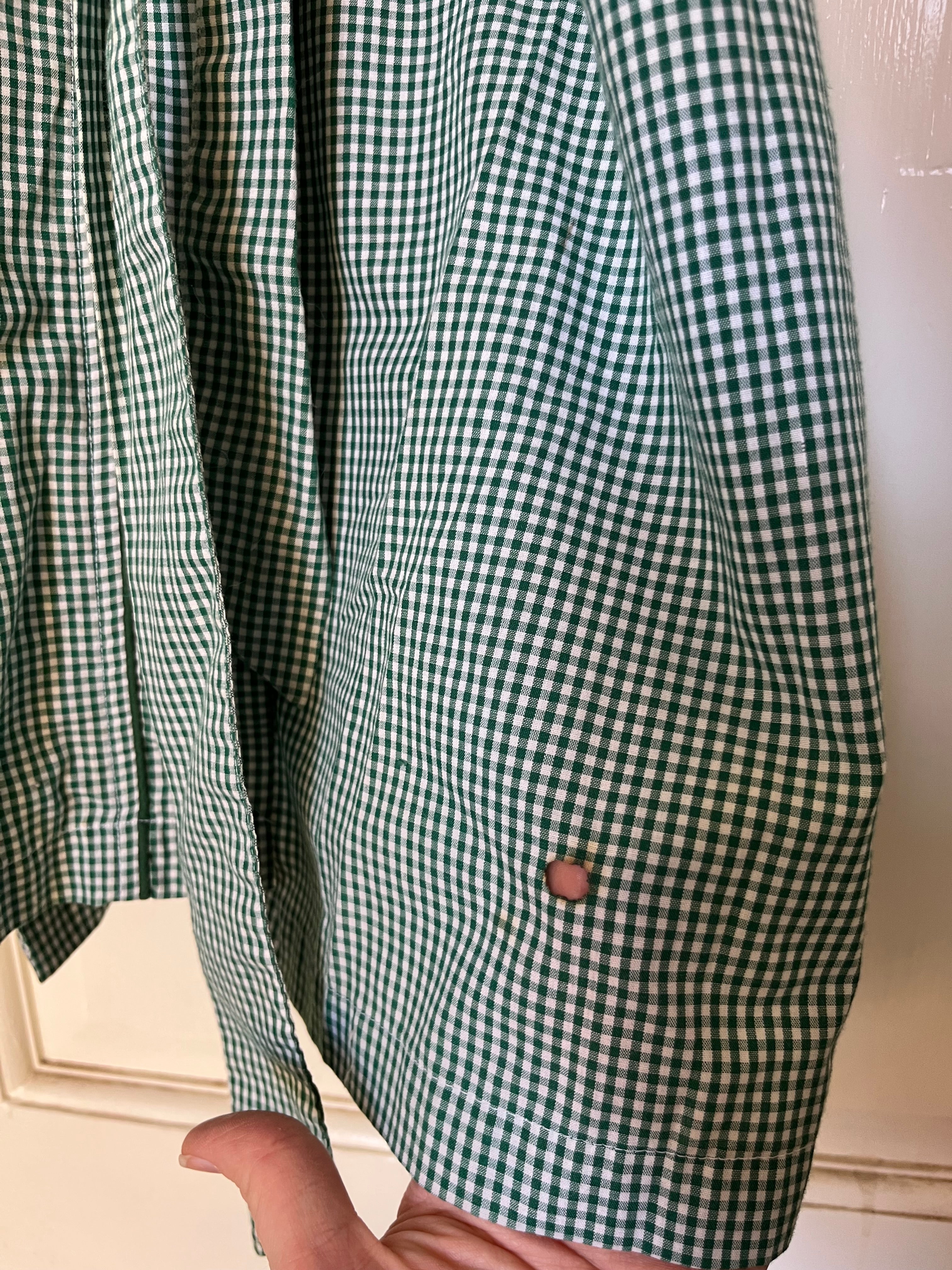 Lord & Taylor Vintage Gingham Robe / Smoking Jacket - O/S