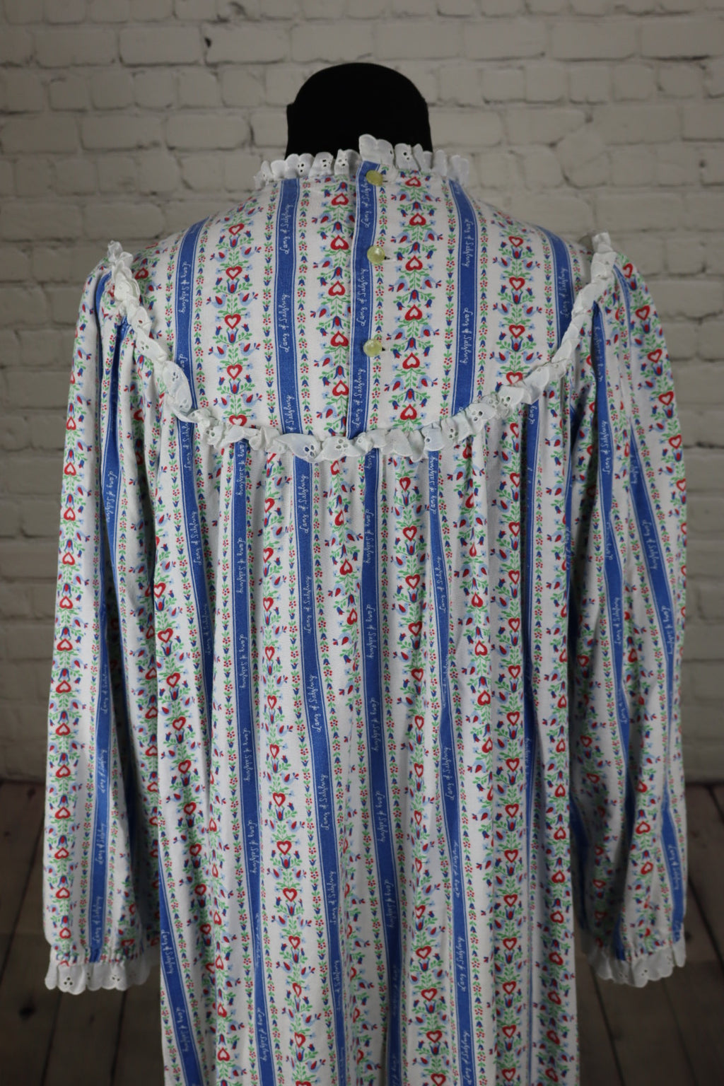 Vintage 1980s Lanz of Salzburg Cotton Nightgown - S