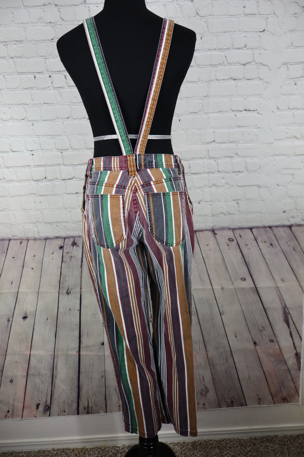 BDG Marcy Striped Overalls