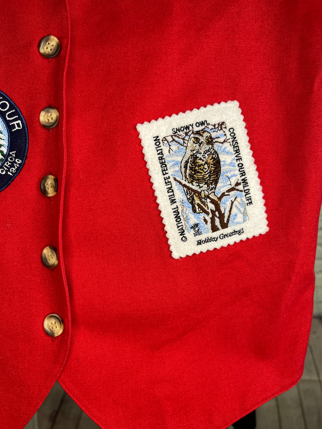 RARE 1988 Eagle’s Eye x National Wildlife Federation Collection Patch Vest - M