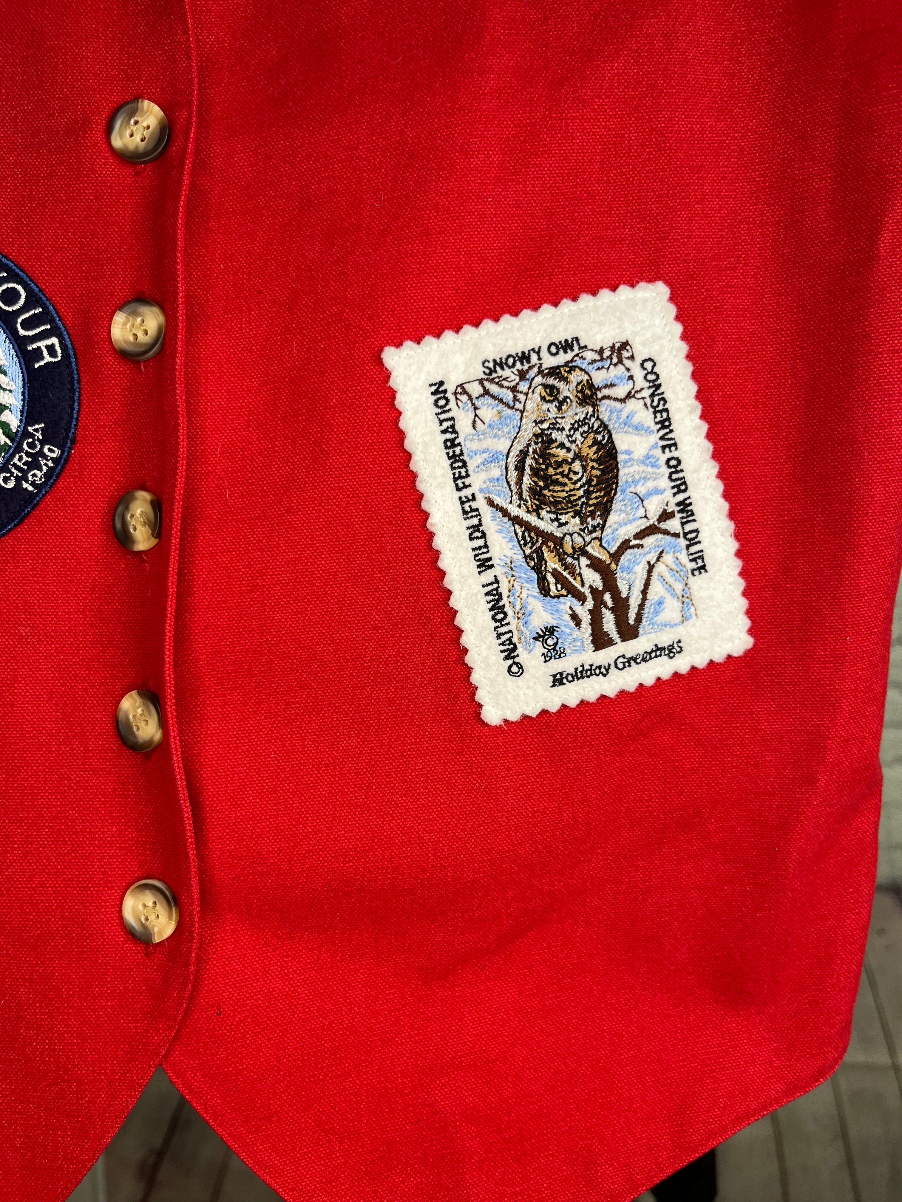 RARE 1988 Eagle’s Eye x National Wildlife Federation Collection Patch Vest - M