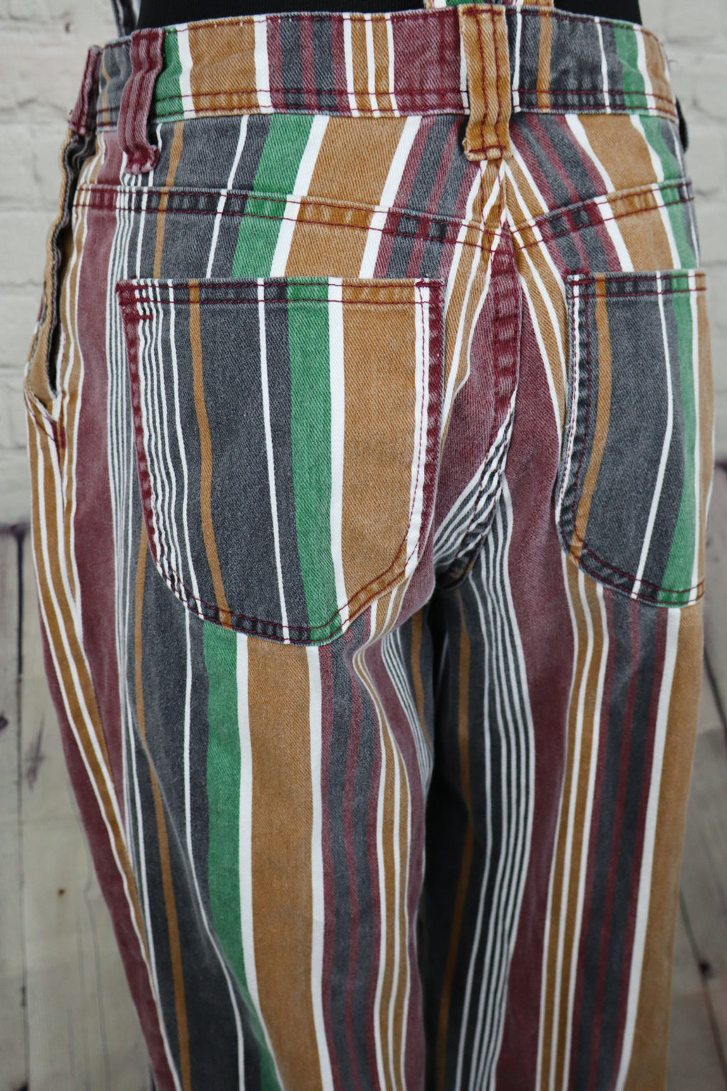 BDG Marcy Striped Overalls