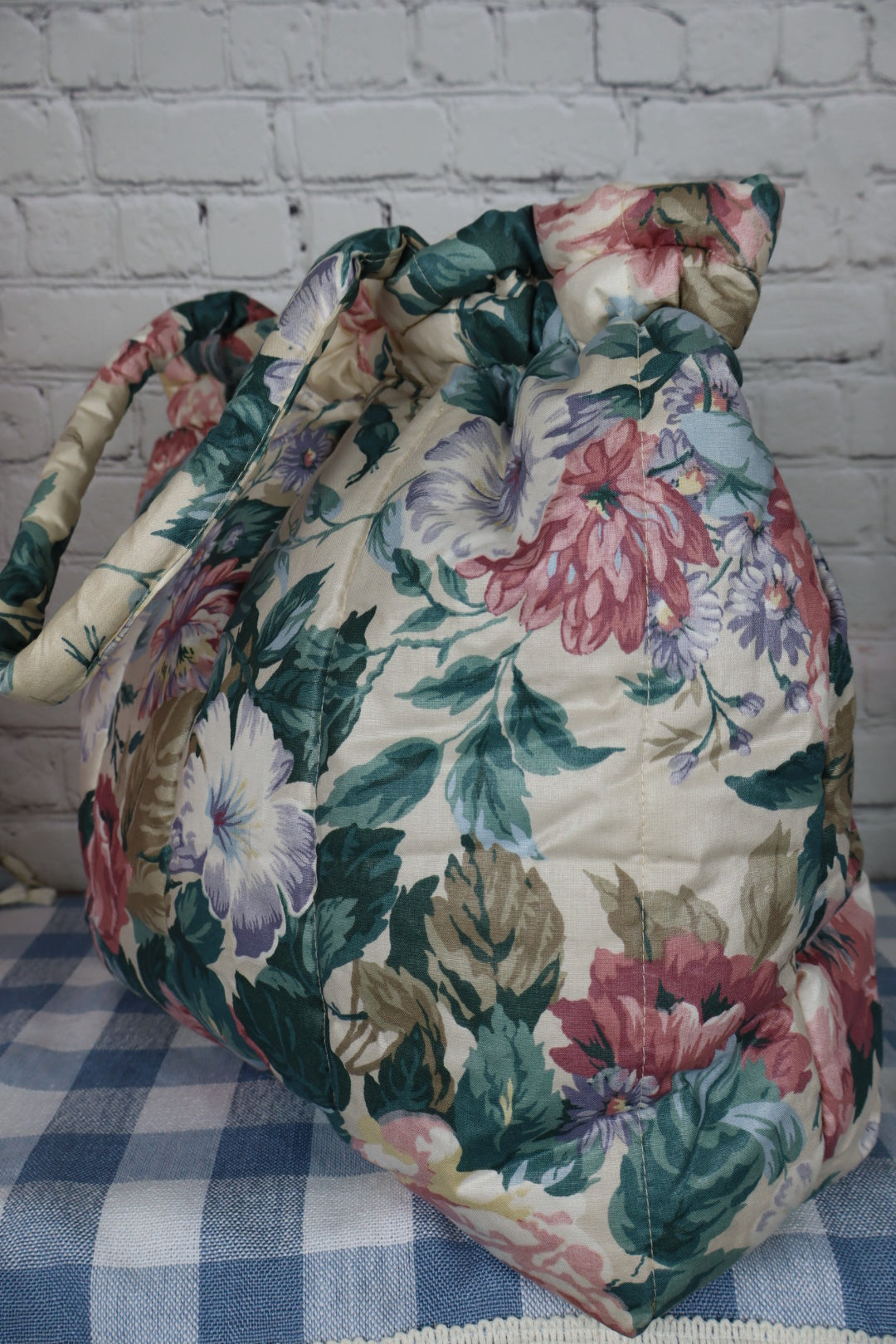 Floral Quilted Sewing Bag