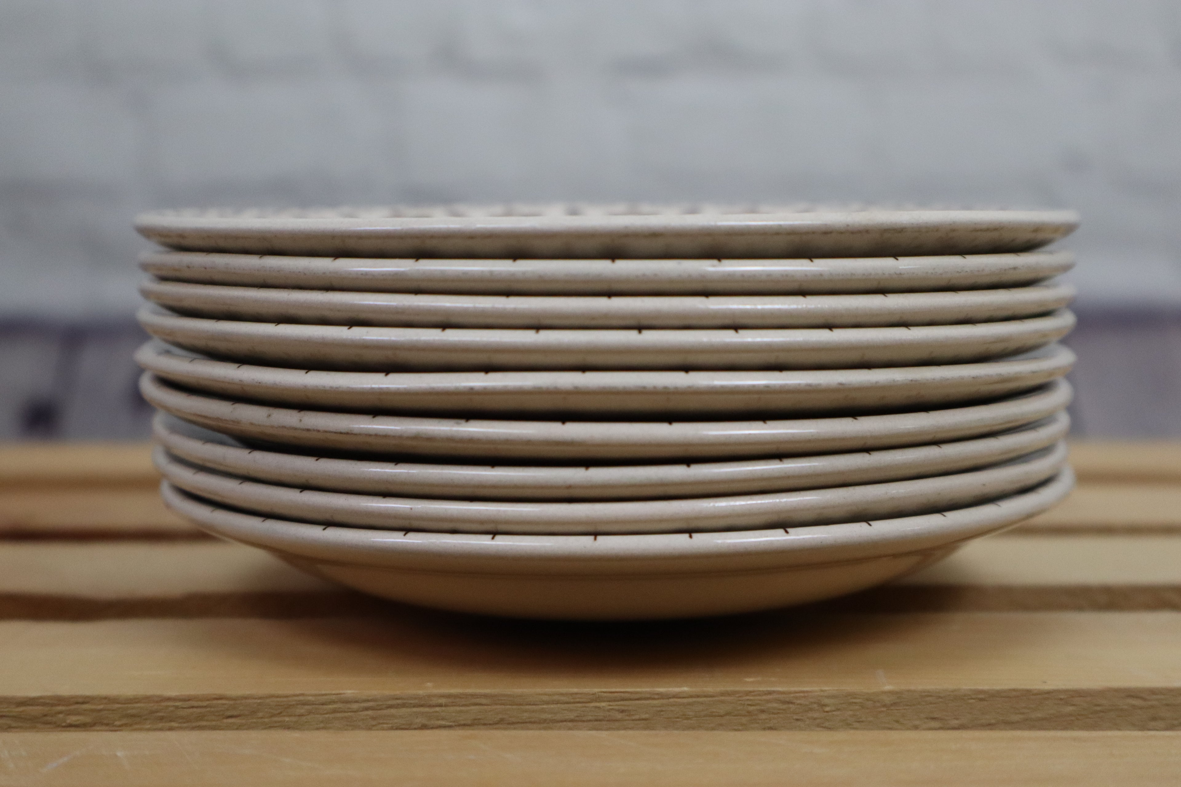 Vintage Johnson Brothers “Sugar & Spice” Replacement Saucers (Brown, 1970s)