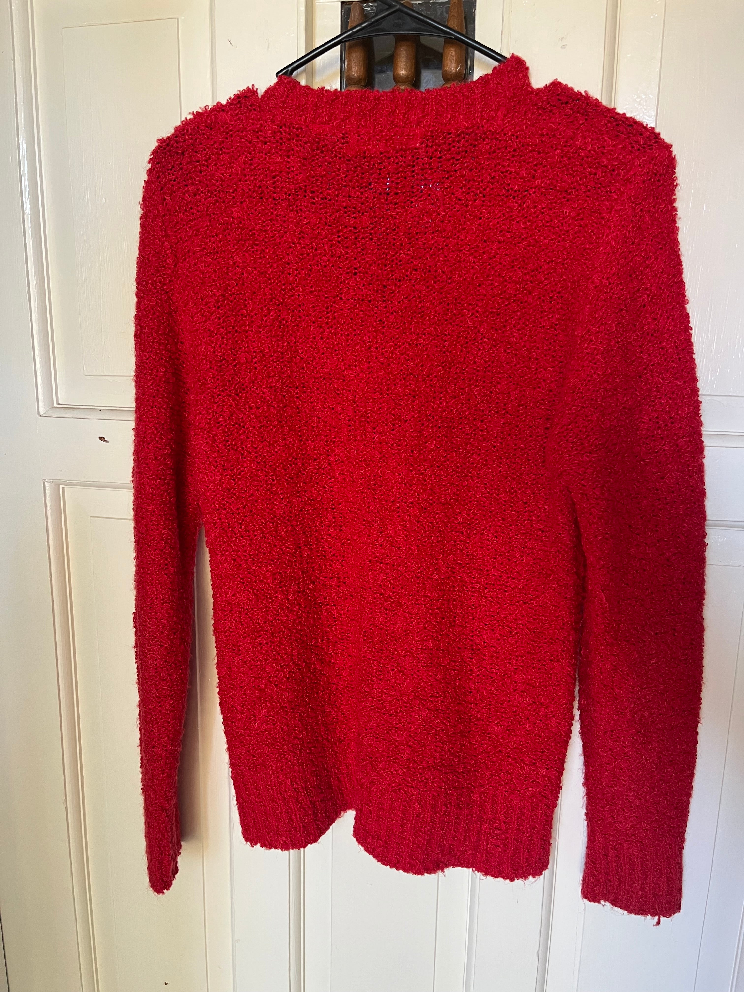 Vintage Jason Maxwell Textured Red Sweater - M