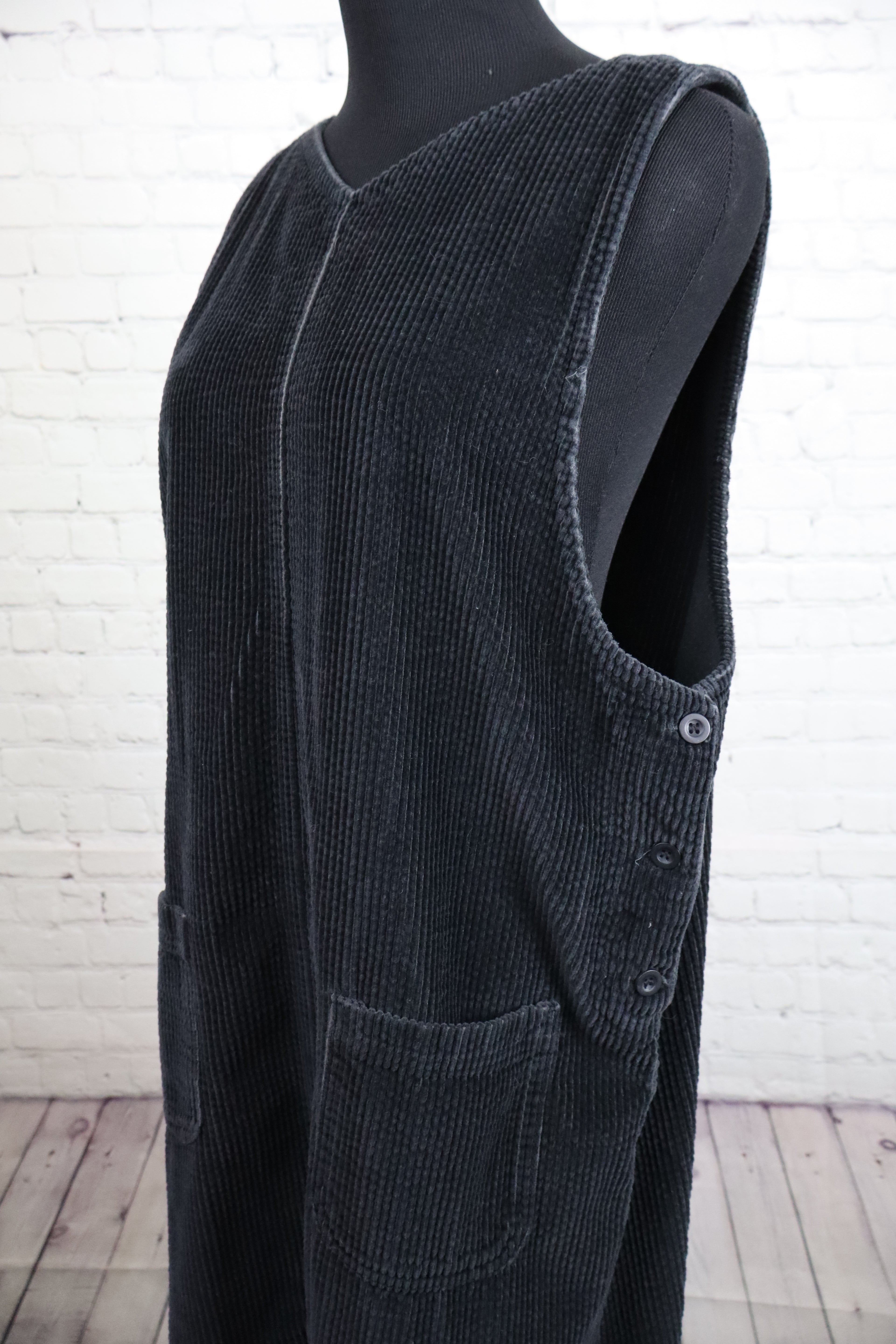 90’s Corduroy Jumper Dress -L