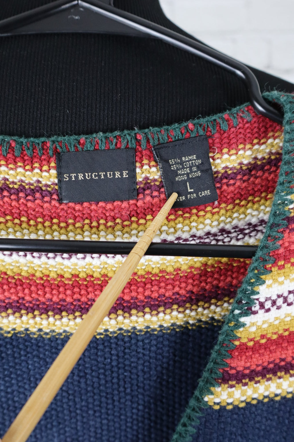 Vintage 1993 Structure Knit Sweater Vest - Men’s L