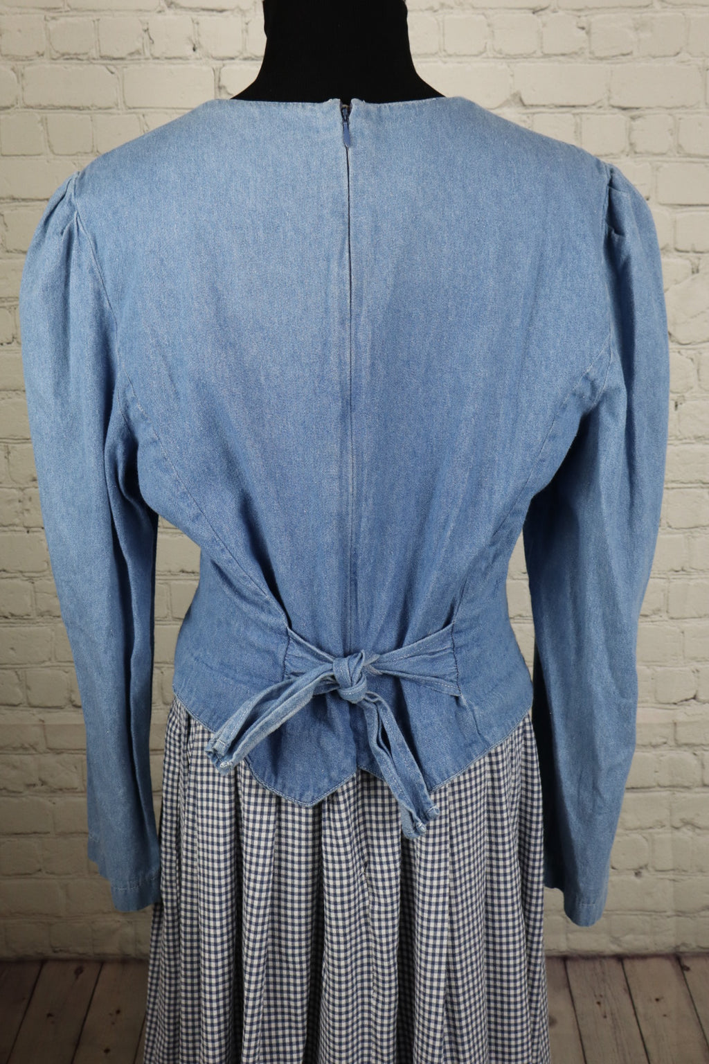 Vintage Plaza South Gingham Prairie Dress