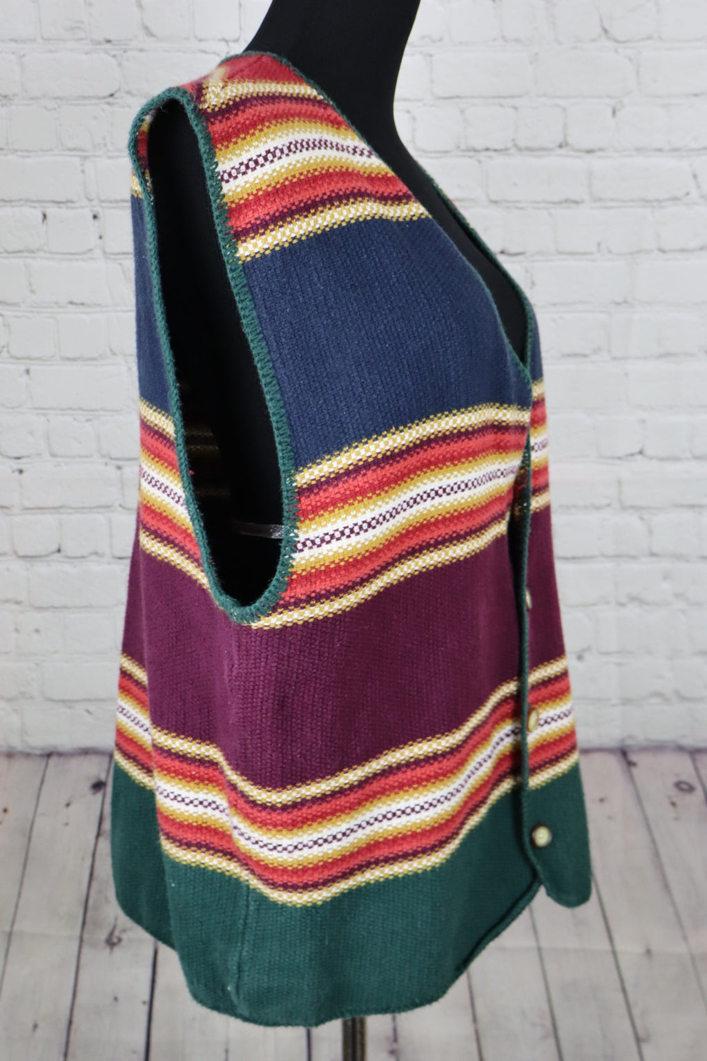 Vintage 1993 Structure Knit Sweater Vest - Men’s L