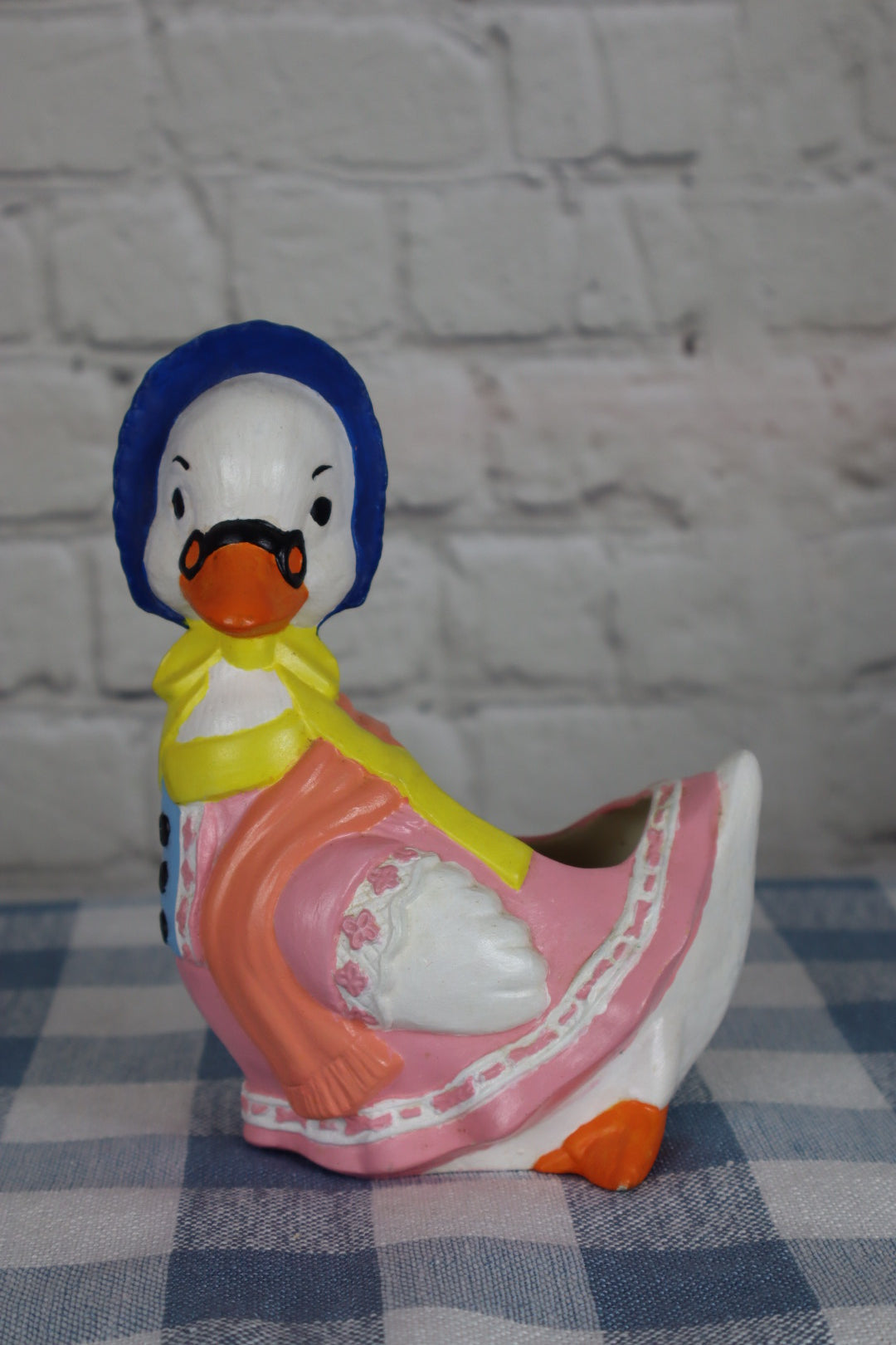 1984 Kitschy Ceramic Mother Goose Planter