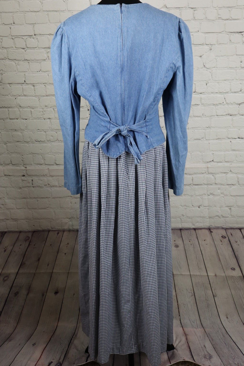 Vintage Plaza South Gingham Prairie Dress