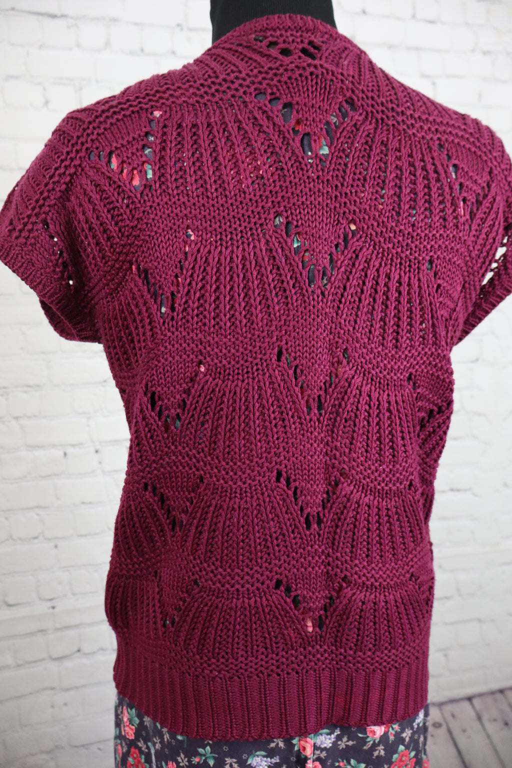 Vintage Crochet Knit Top