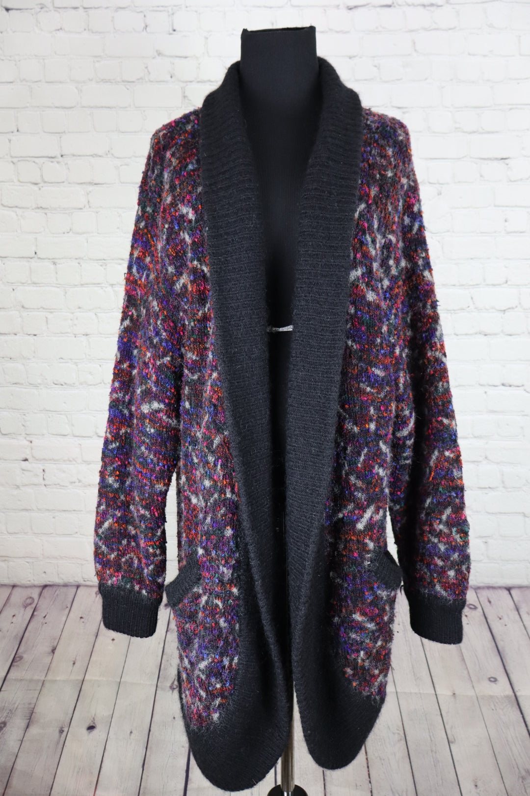 Vintage Oversized Shawl Collar Cardigan