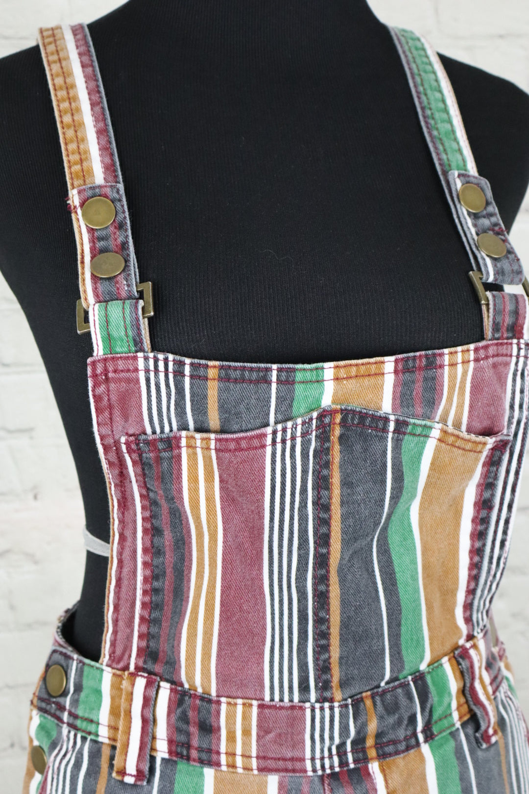 BDG Marcy Striped Overalls