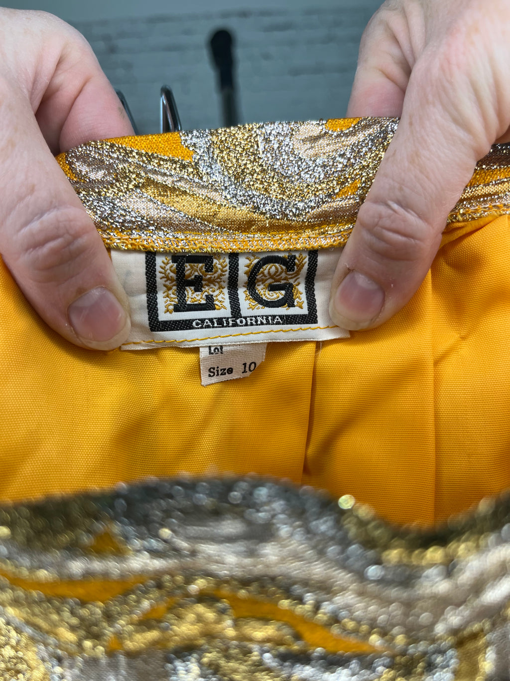 60s-70s Eddy George California Brocade Skirt