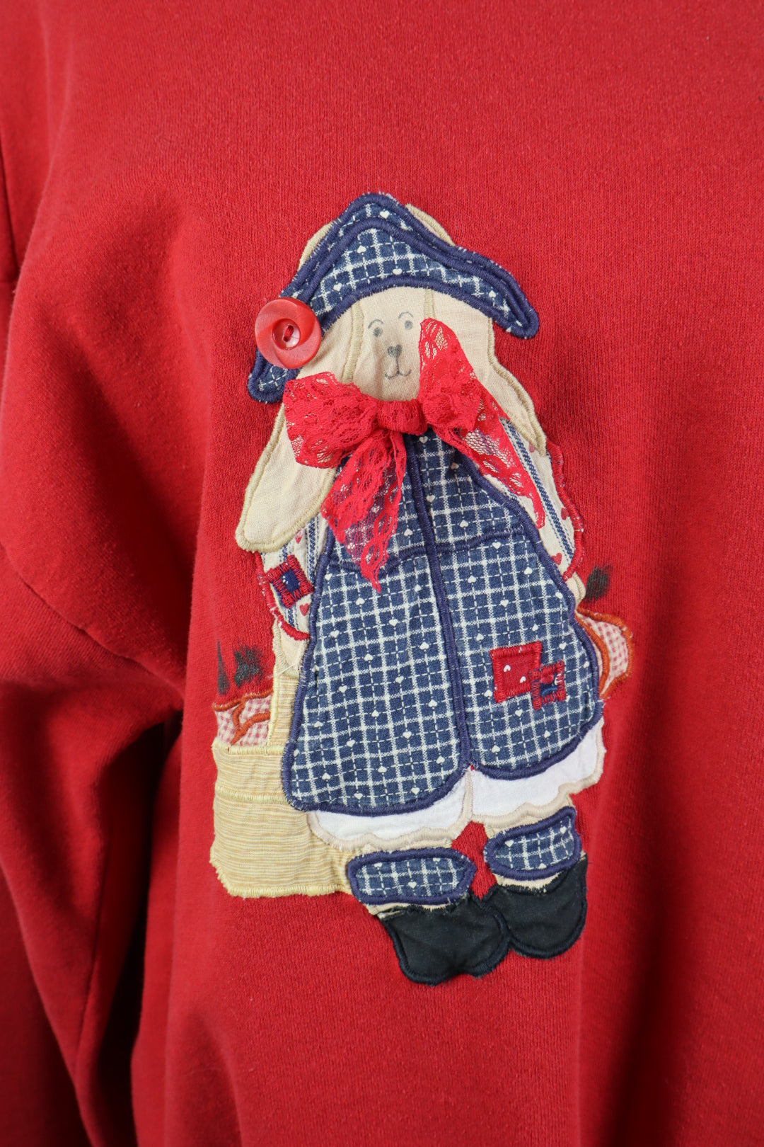 Vintage Handmade Garden Bunny Sweatshirt