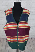 Vintage 1993 Structure Knit Sweater Vest - Men’s L