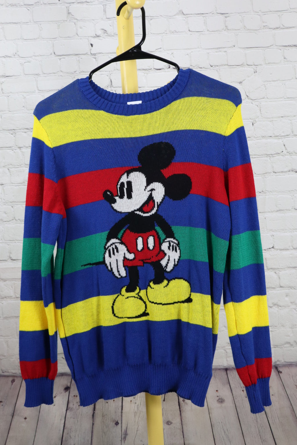 Disney 100 Mickey Mouse Striped Sweater - Youth Large