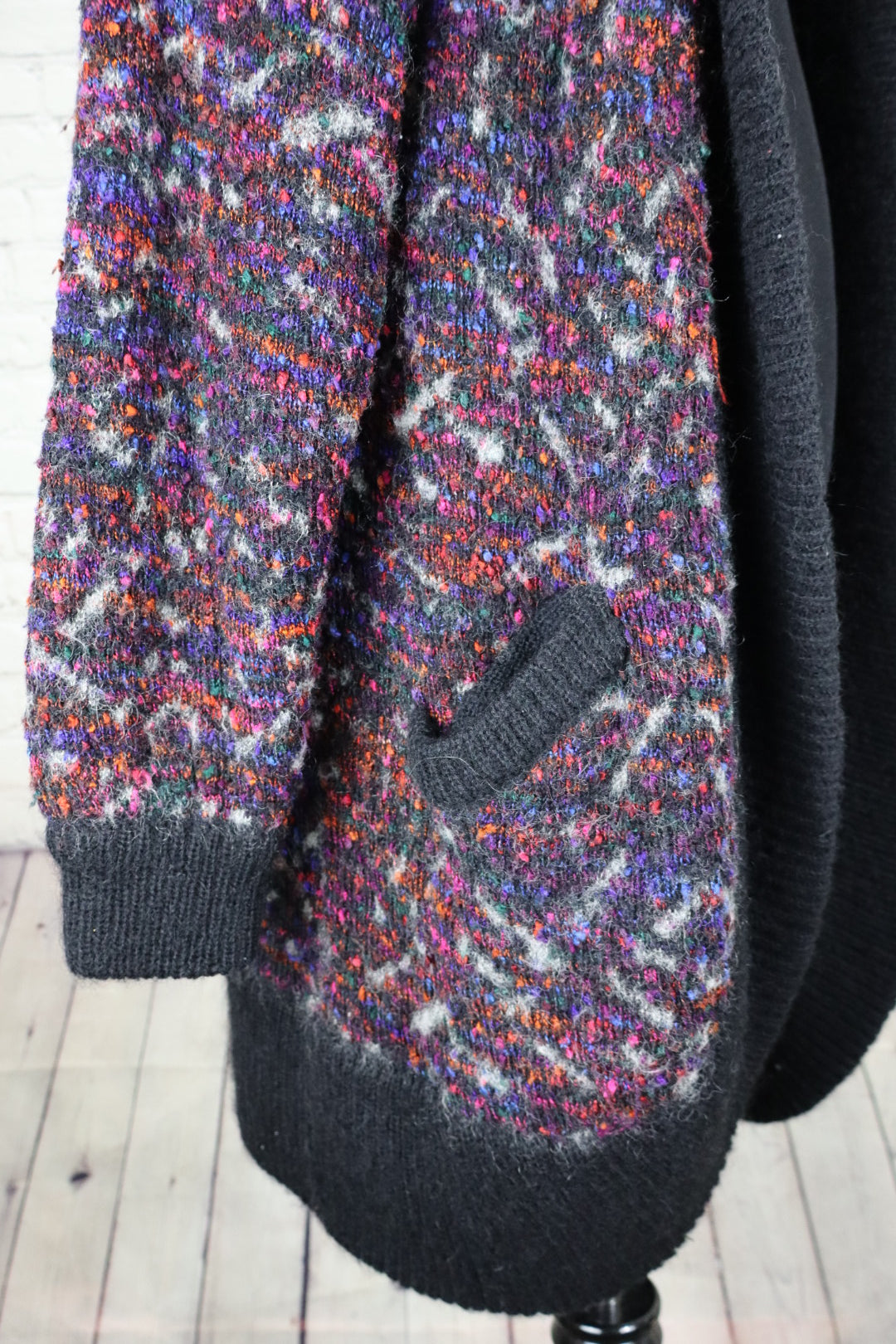 Vintage Oversized Shawl Collar Cardigan