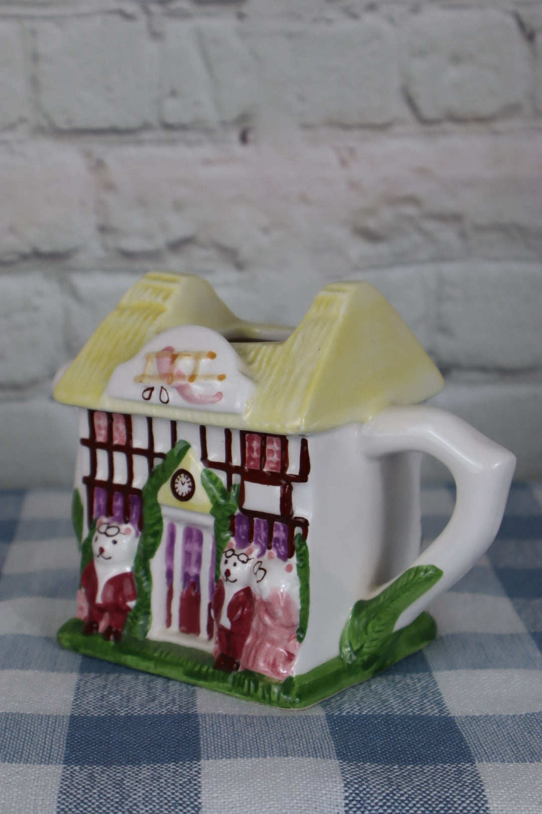 1994 Cottage House Teapot/Planter (Lid Missing)