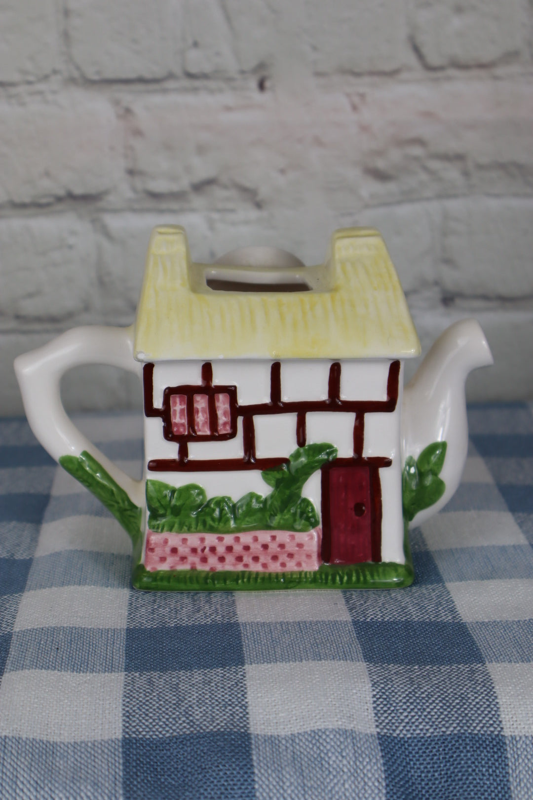 1994 Cottage House Teapot/Planter (Lid Missing)