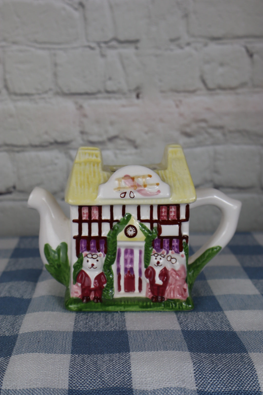 1994 Cottage House Teapot/Planter (Lid Missing)