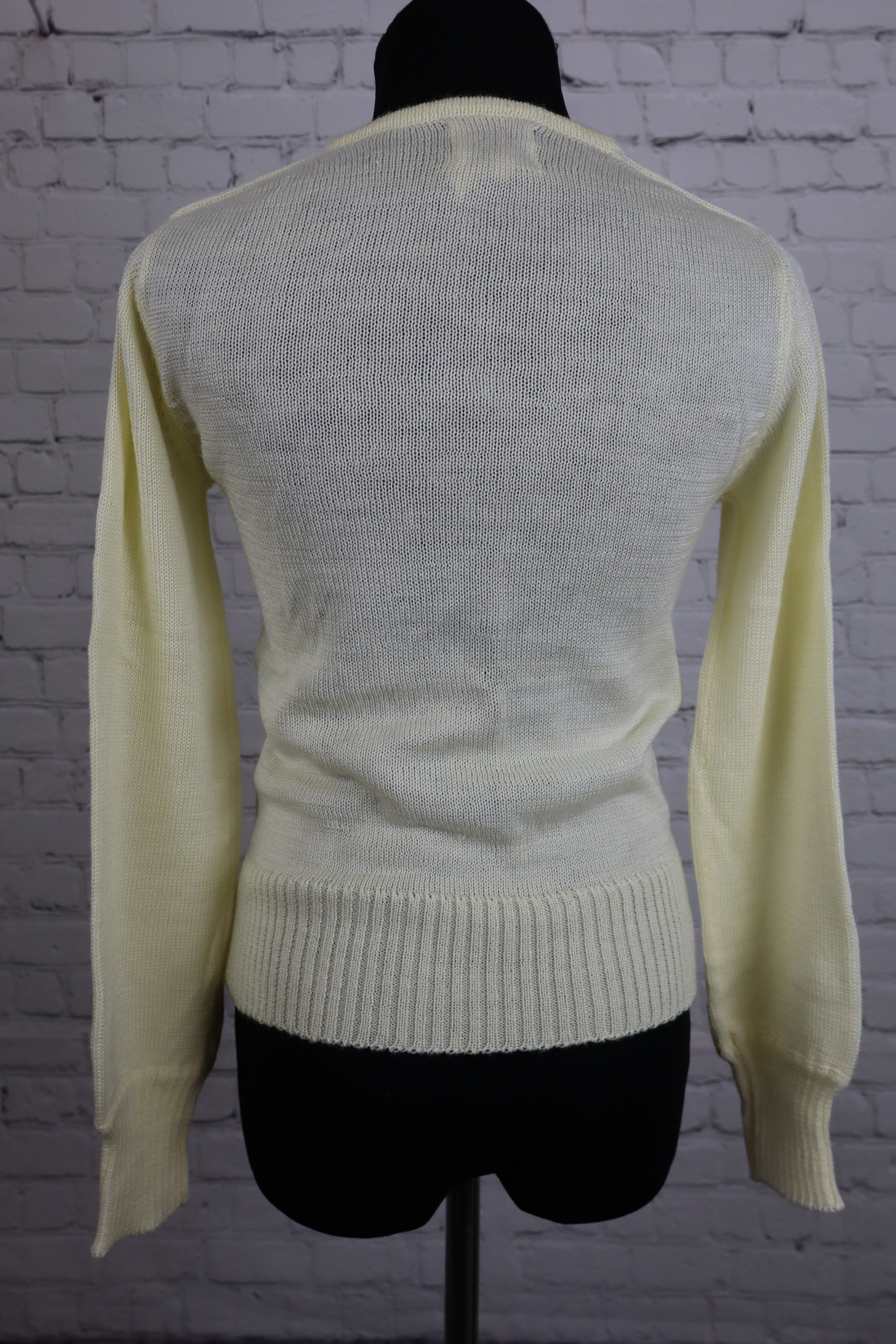 Vintage Pointelle Knit Sweater