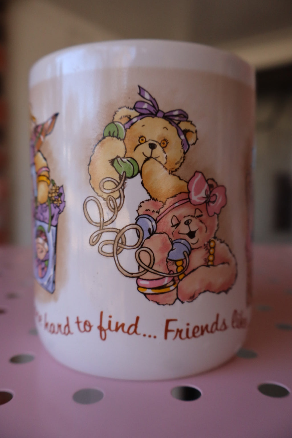 Vintage “Friends Like You” Bear Mug