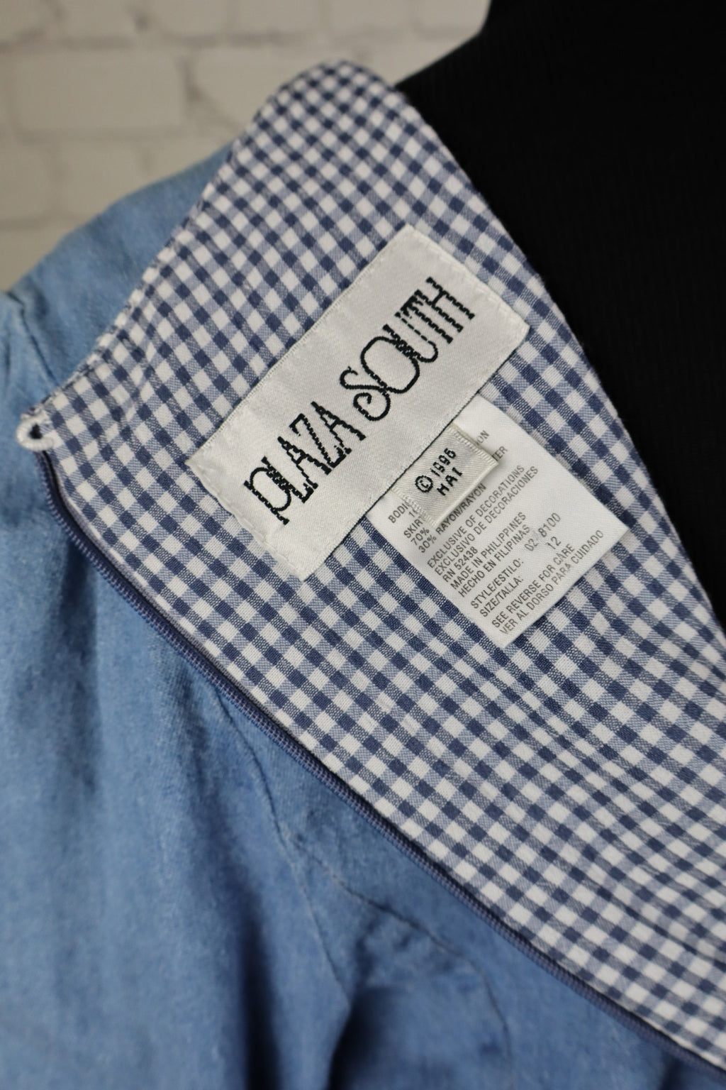 Vintage Plaza South Gingham Prairie Dress