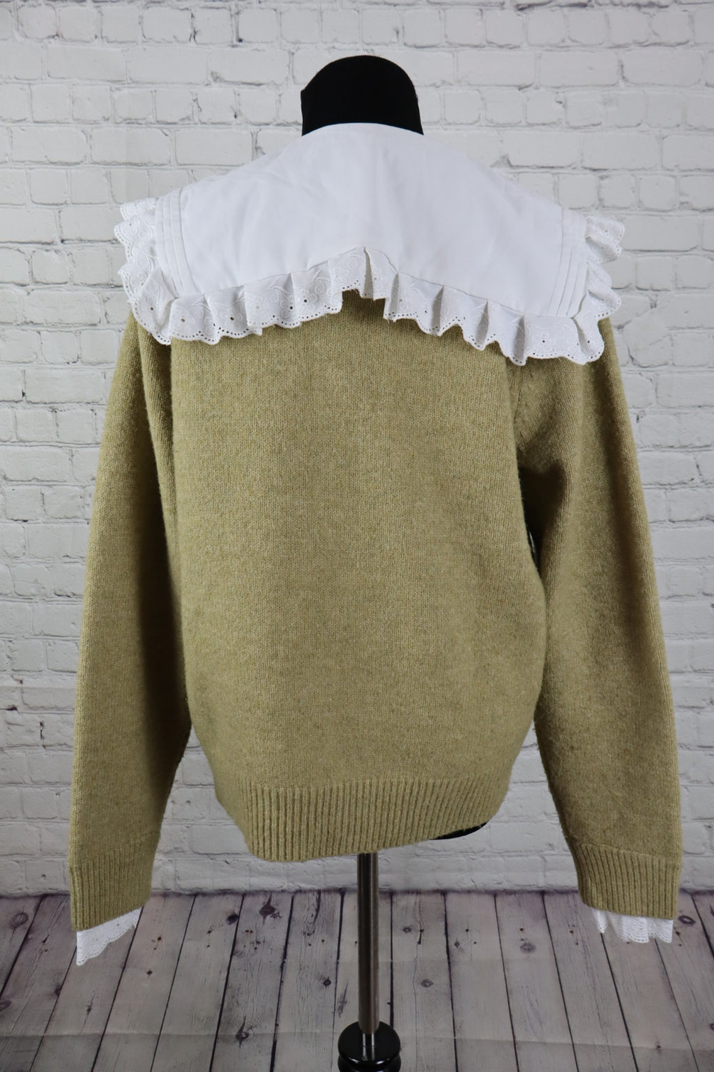 Next Knit Sweater with Eyelet Collar