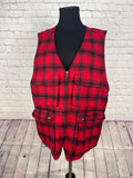 Cambridge Country Store Plaid Zip Vest - L