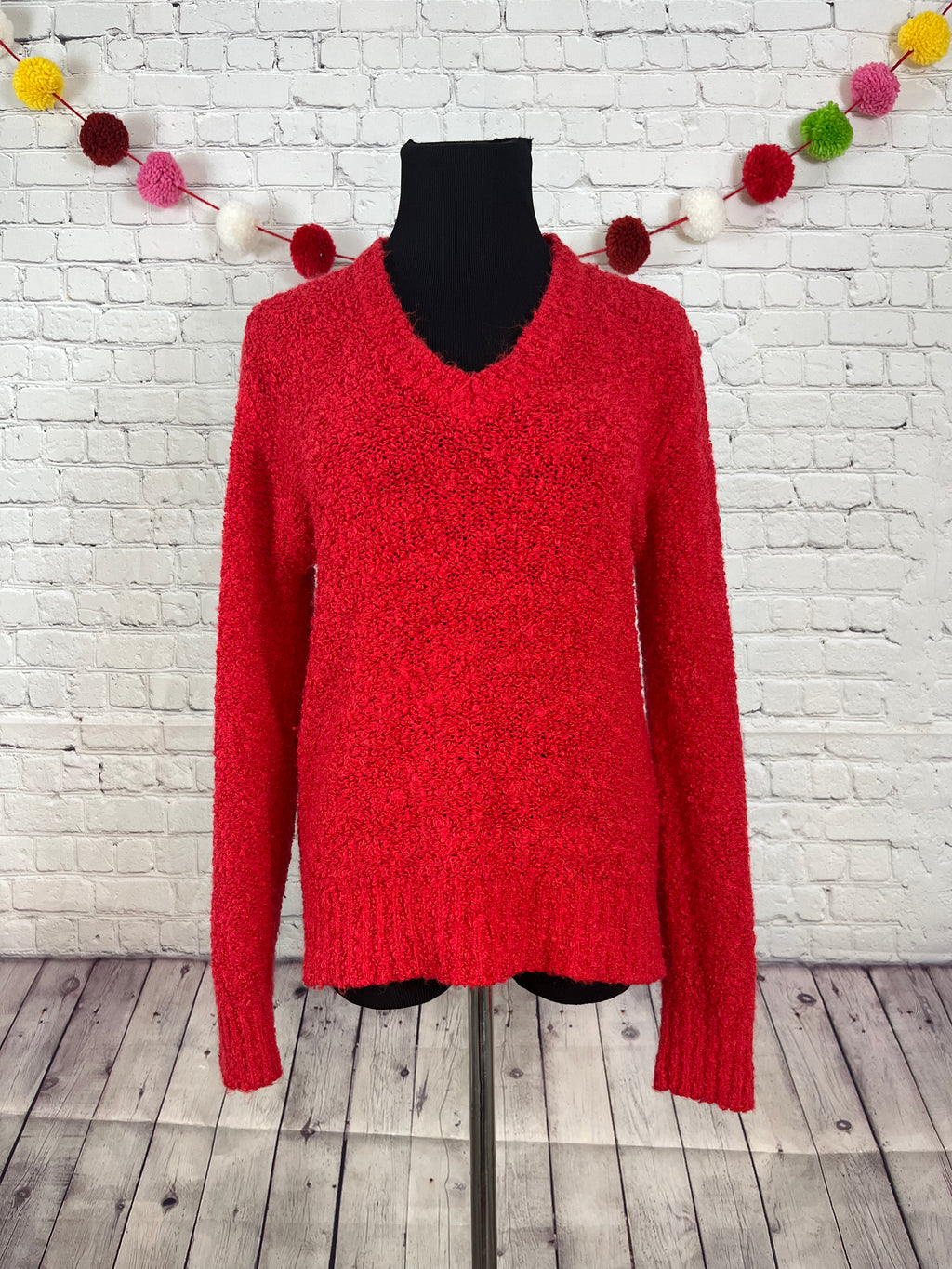 Vintage Jason Maxwell Textured Red Sweater - M