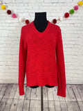 Vintage Jason Maxwell Textured Red Sweater - M